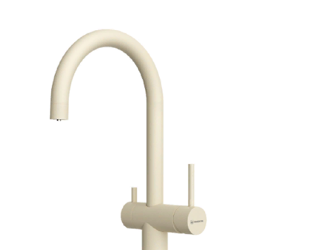 Изображение товара Смеситель OMOIKIRI Yamada Однорычажный высокий излив 23.4 см (Бежевый)