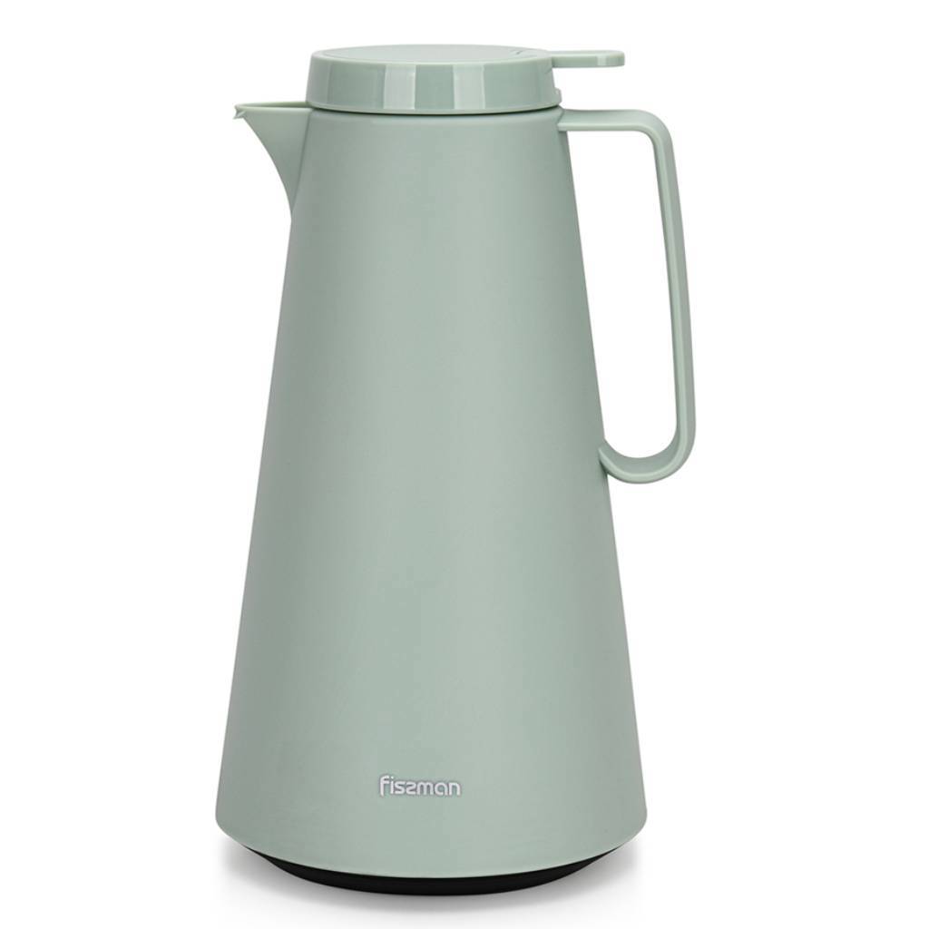 Изображение товара Термокувшин FISSMAN 1000 мл из стекла, цвет зеленый, герметичный и удобный