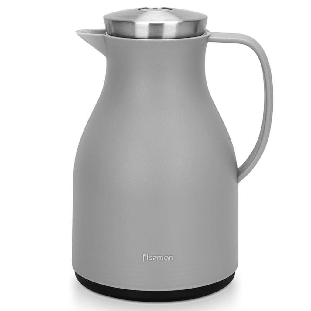 Изображение товара Термокувшин 1000 мл FISSMAN стеклянная колба серый дизайн