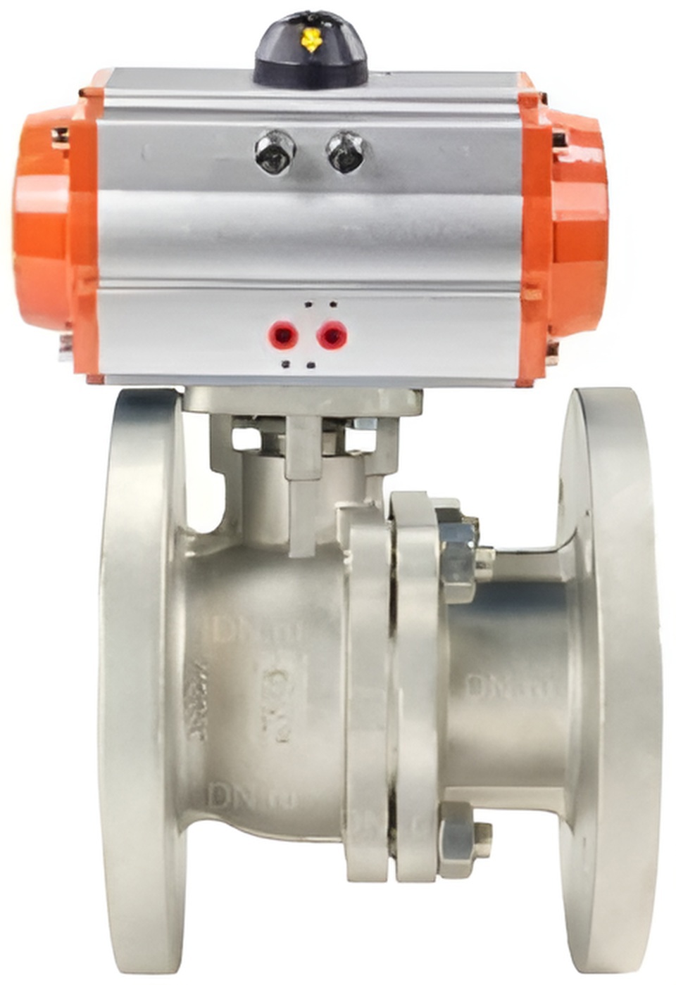 Изображение товара Кран шаровой с пневмоприводом DN.RU D160-02002 нержавеющая сталь Россия
