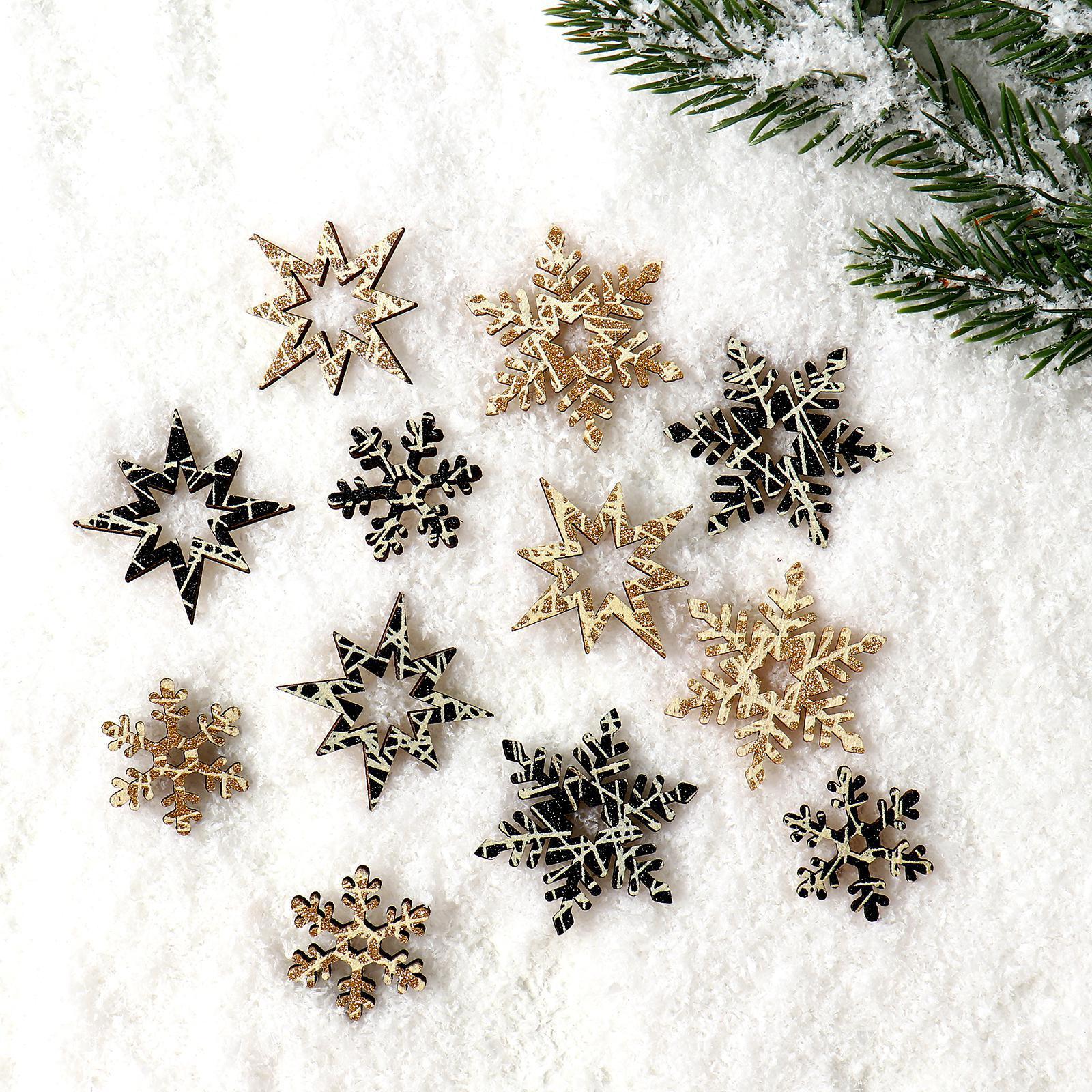 Изображение товара Новогодний декор Лесная Мастерская Снежинка с подсветкой 12 шт