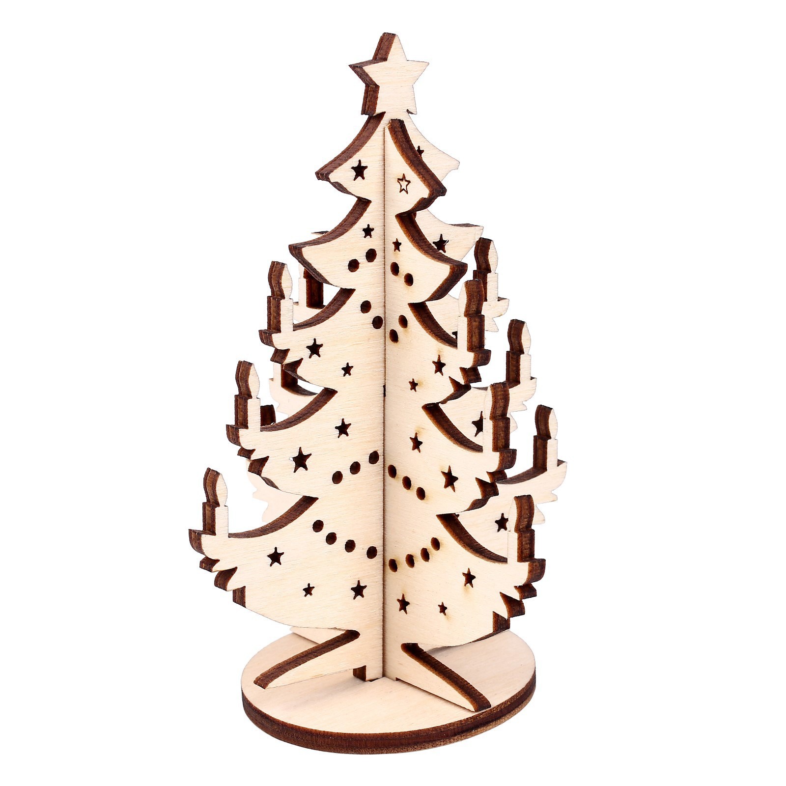 Изображение товара Модель из дерева WoodLand Toys Ёлка сборная №6 9x10 см