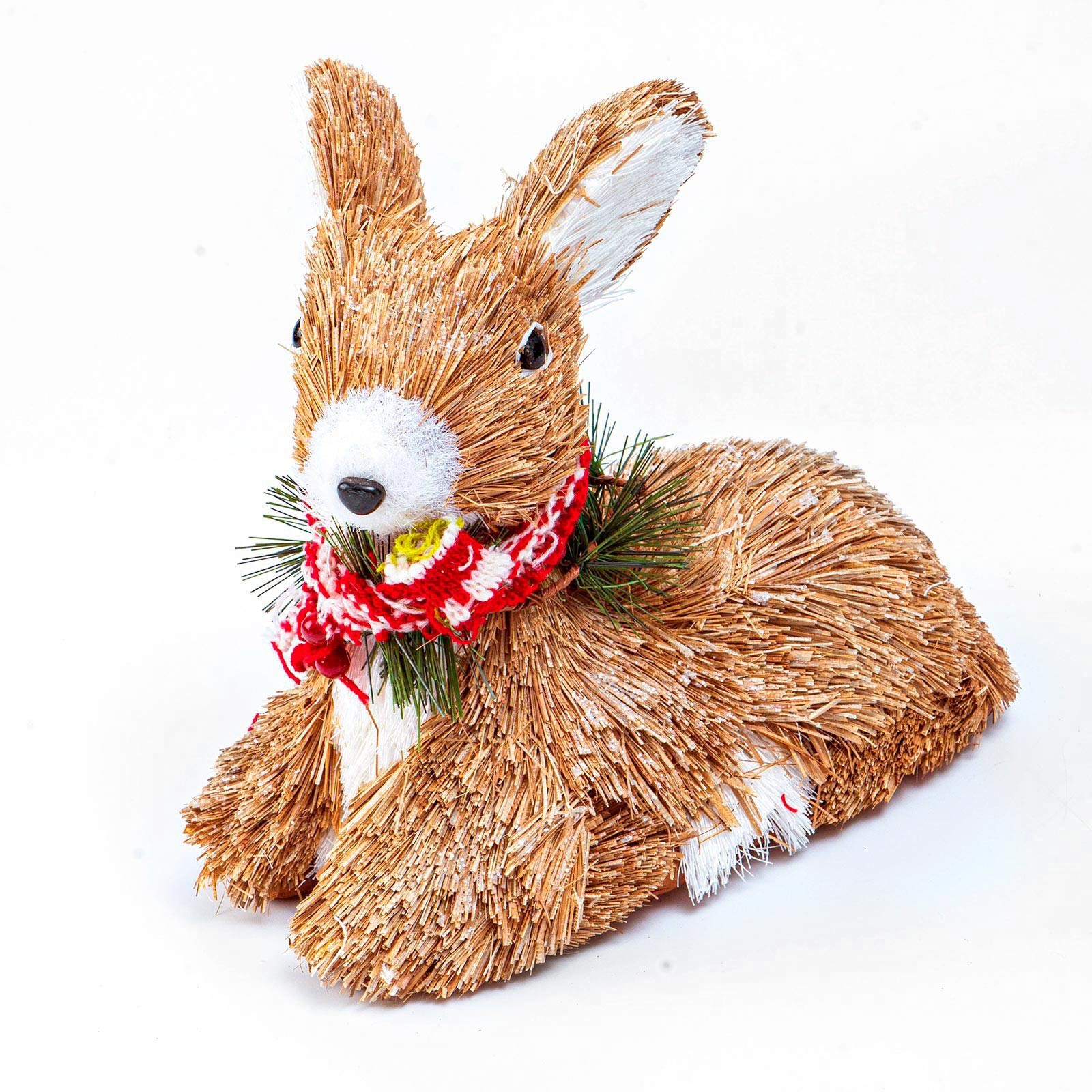 Изображение товара Декоративный Сувенир Лесная Мастерская Зимнее Волшебство из природных материалов Оленёнок 23.5x11x21 см