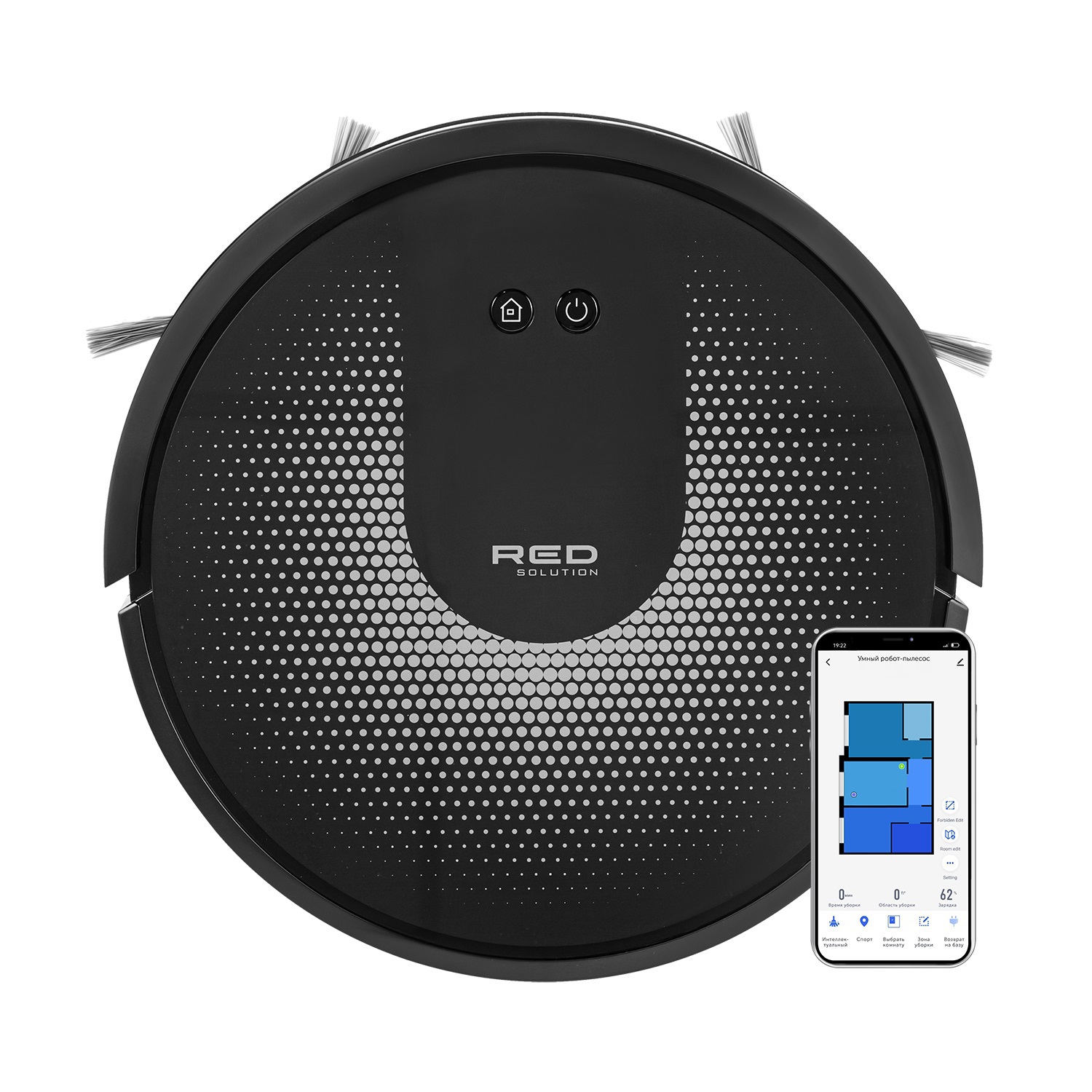 Изображение товара Робот-пылесос Red Solution RV-R6050s цвет черный