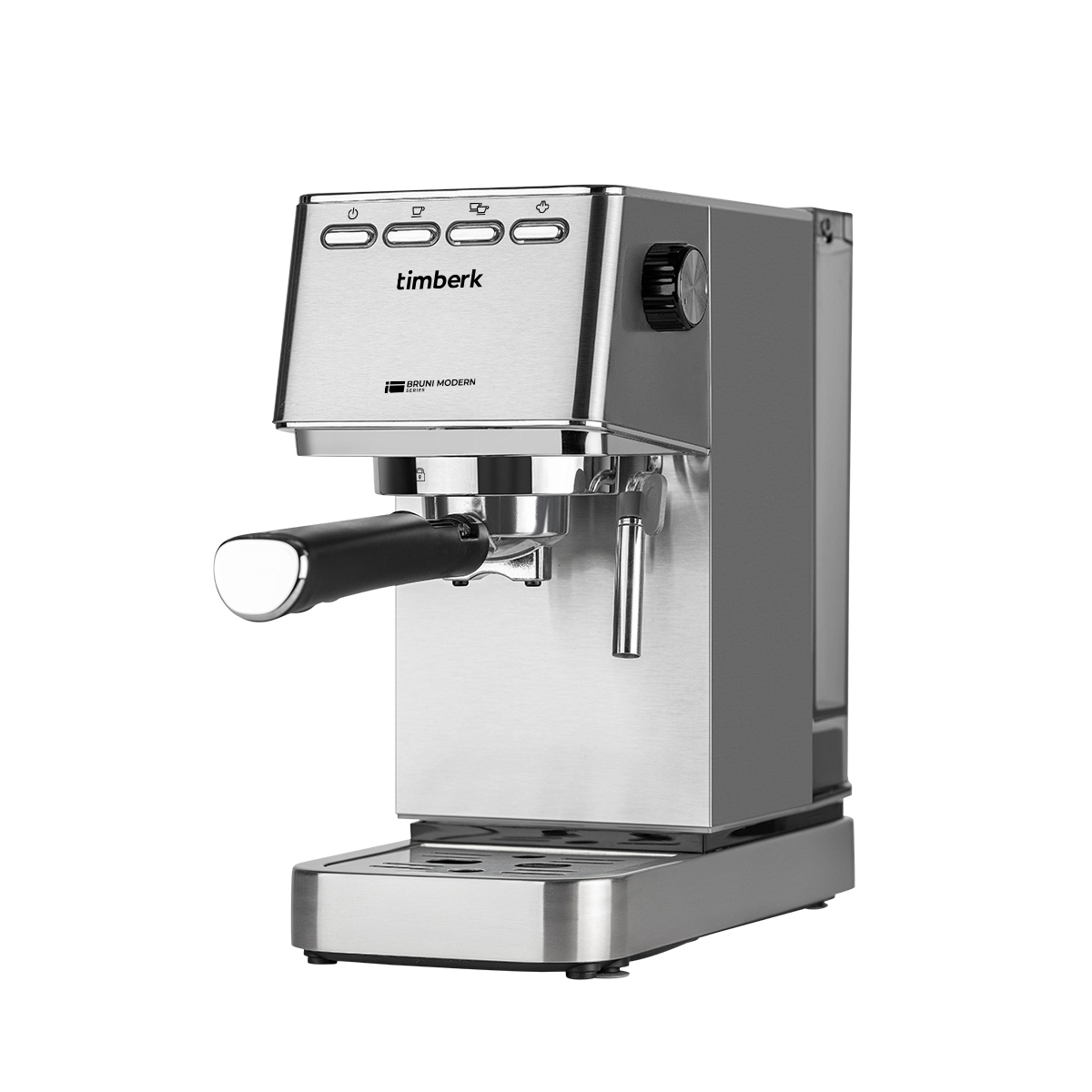 Изображение товара Рожковая кофеварка Timberk T-CM33040 20 бар для эспрессо капучино и латте серебристая