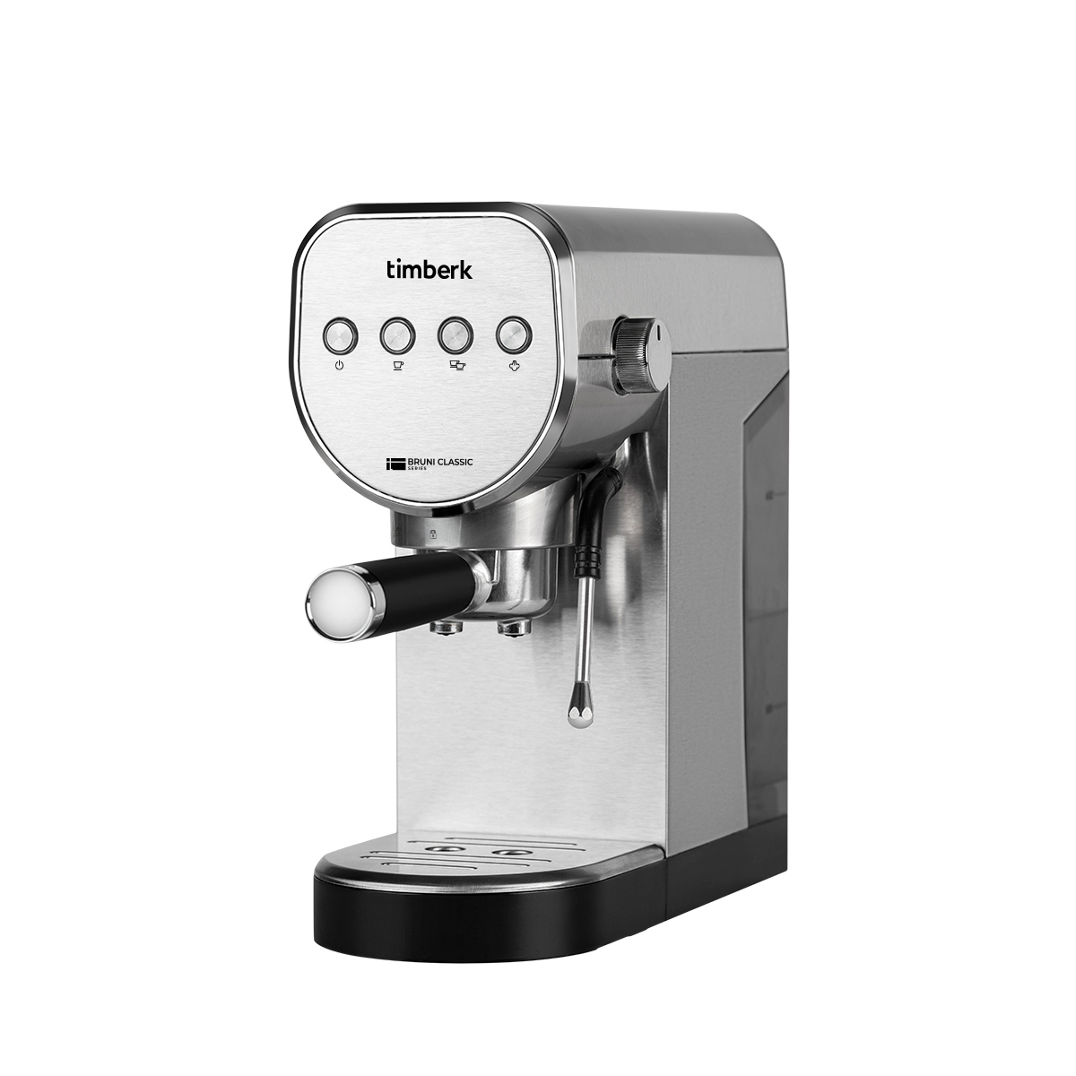 Изображение товара Рожковая кофеварка Timberk T-CM33039 20 бар капучинатор серебристая