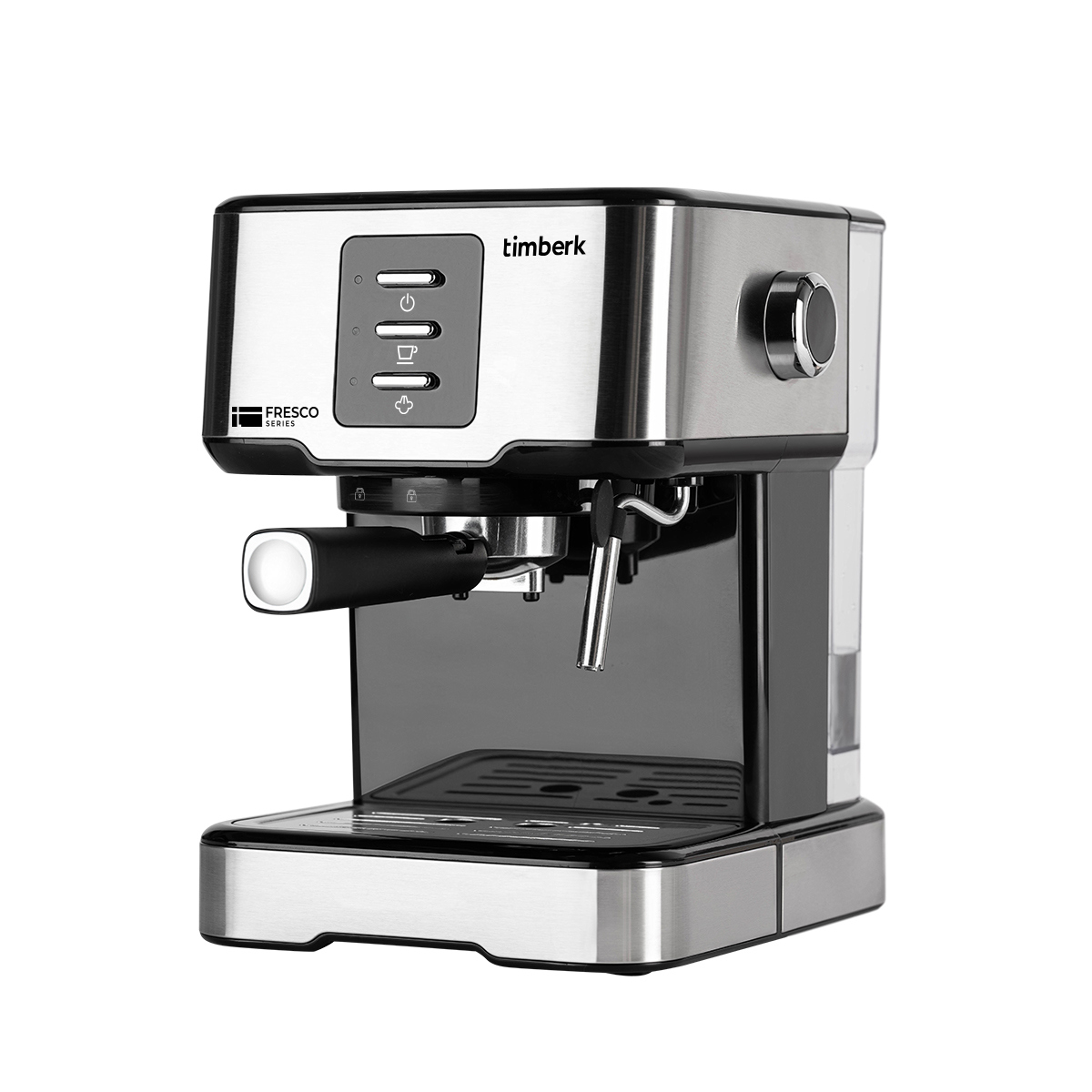 Изображение товара Рожковая кофеварка Timberk T-CM33038 23x30x29.5 см цвет черный/серебристый