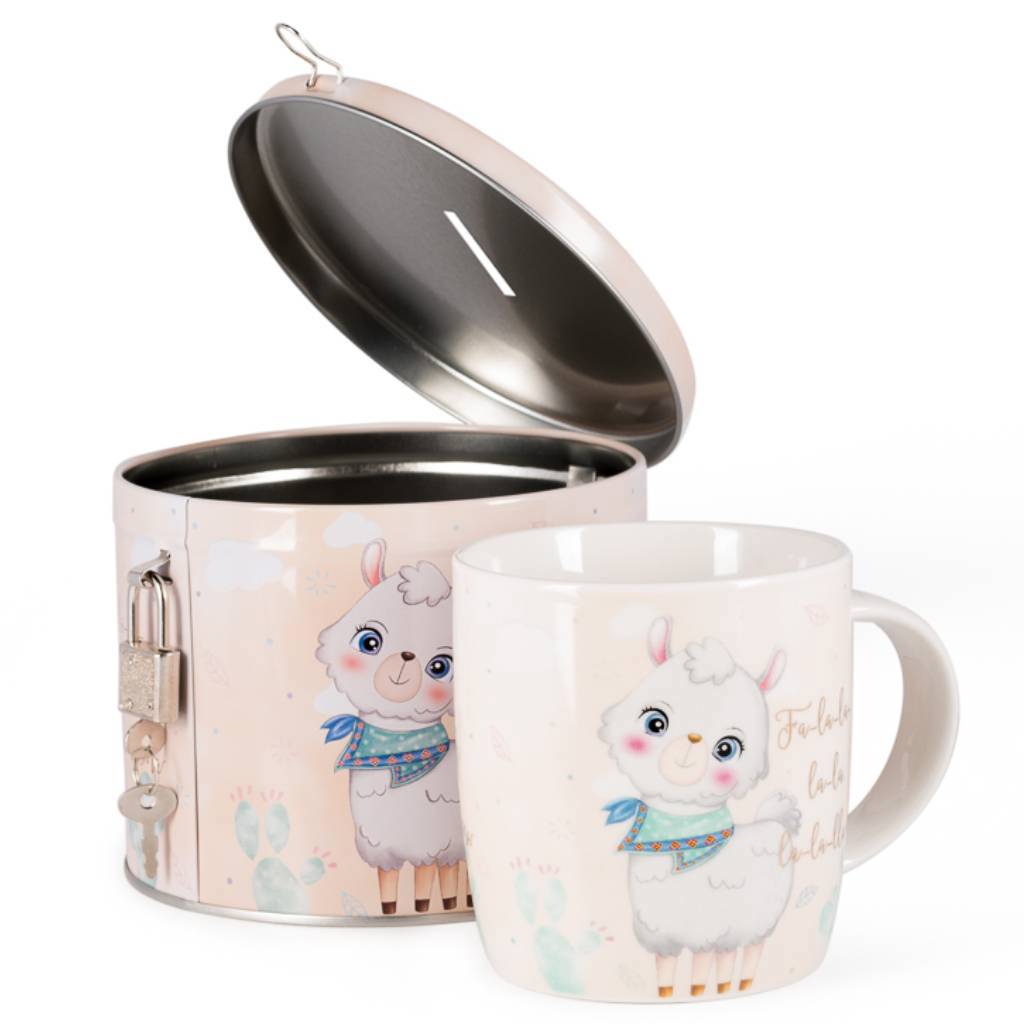 Изображение товара Чашка 350 мл Fissman фарфор с подарочной упаковкой и копилкой