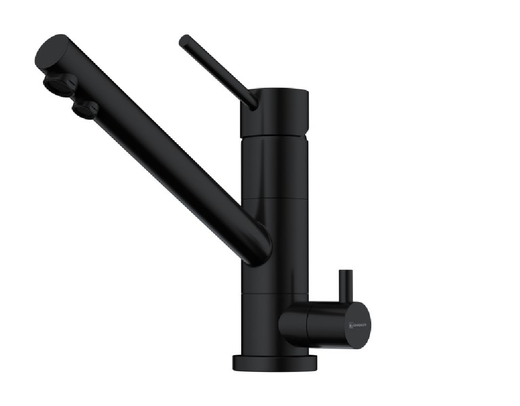 Изображение товара Смеситель для кухни однорычажный Omoikiri Tonami излив 15.6 см цвет черный