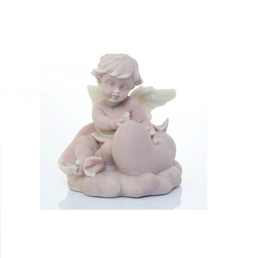 Изображение товара Статуэтка Ангел с сердечком на облаке 8 см