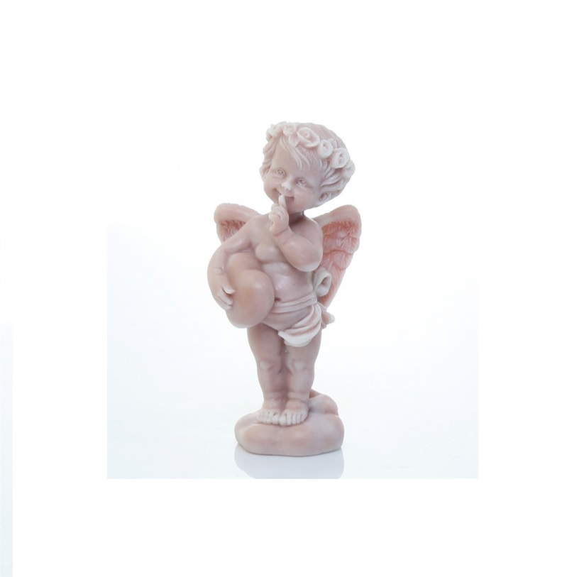Изображение товара Статуэтка Ангелочек стоящий с сердечком 8 5 см