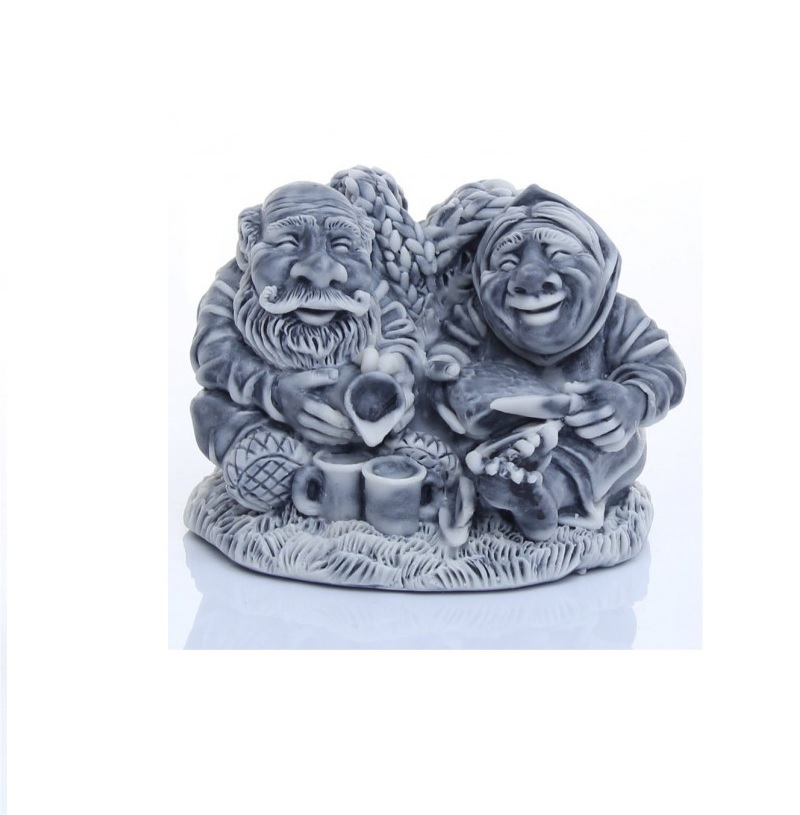 Изображение товара Статуэтка Дед и бабка 3 "Обед в поле" 6 см