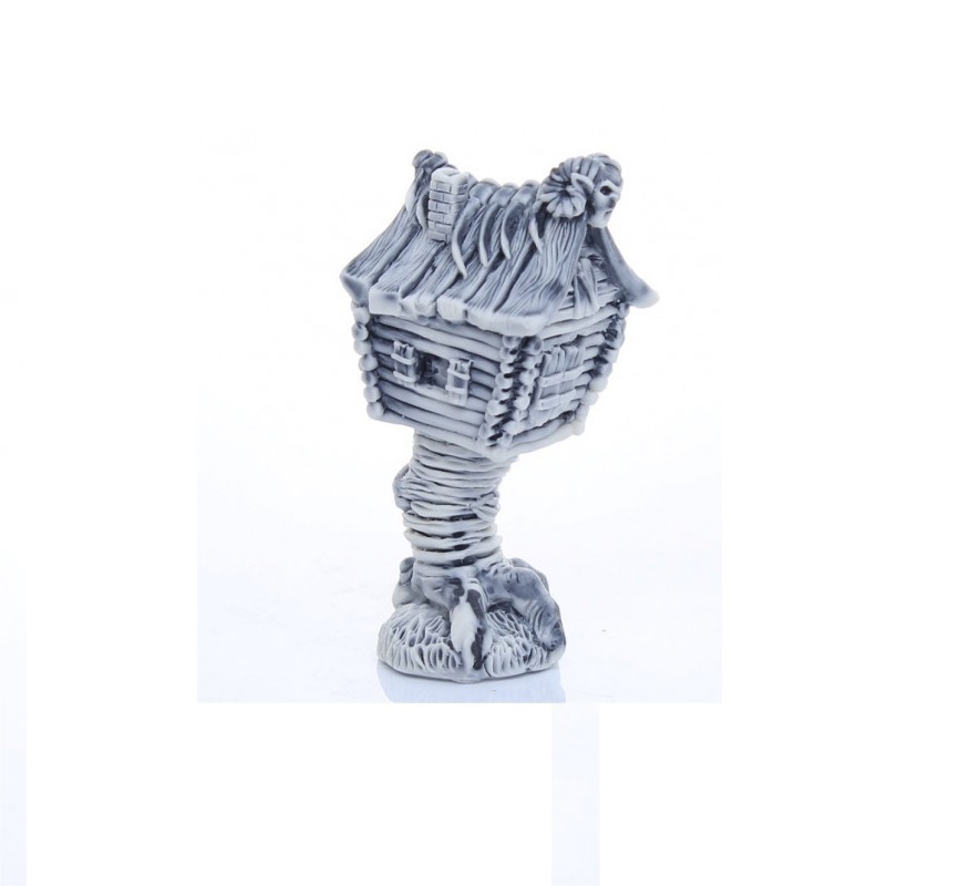 Изображение товара Статуэтка Избушка бабы Яги 9 см | Мраморная декоративная фигурка