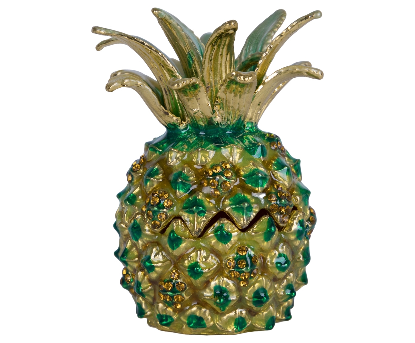 Изображение товара Шкатулка для драгоценностей со стразами Ананас 39-090 7x5 см