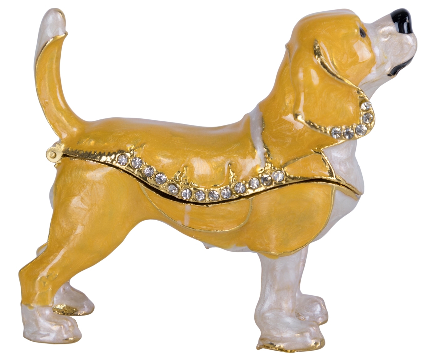 Изображение товара Шкатулка для драгоценностей со стразами Собачка 39-077