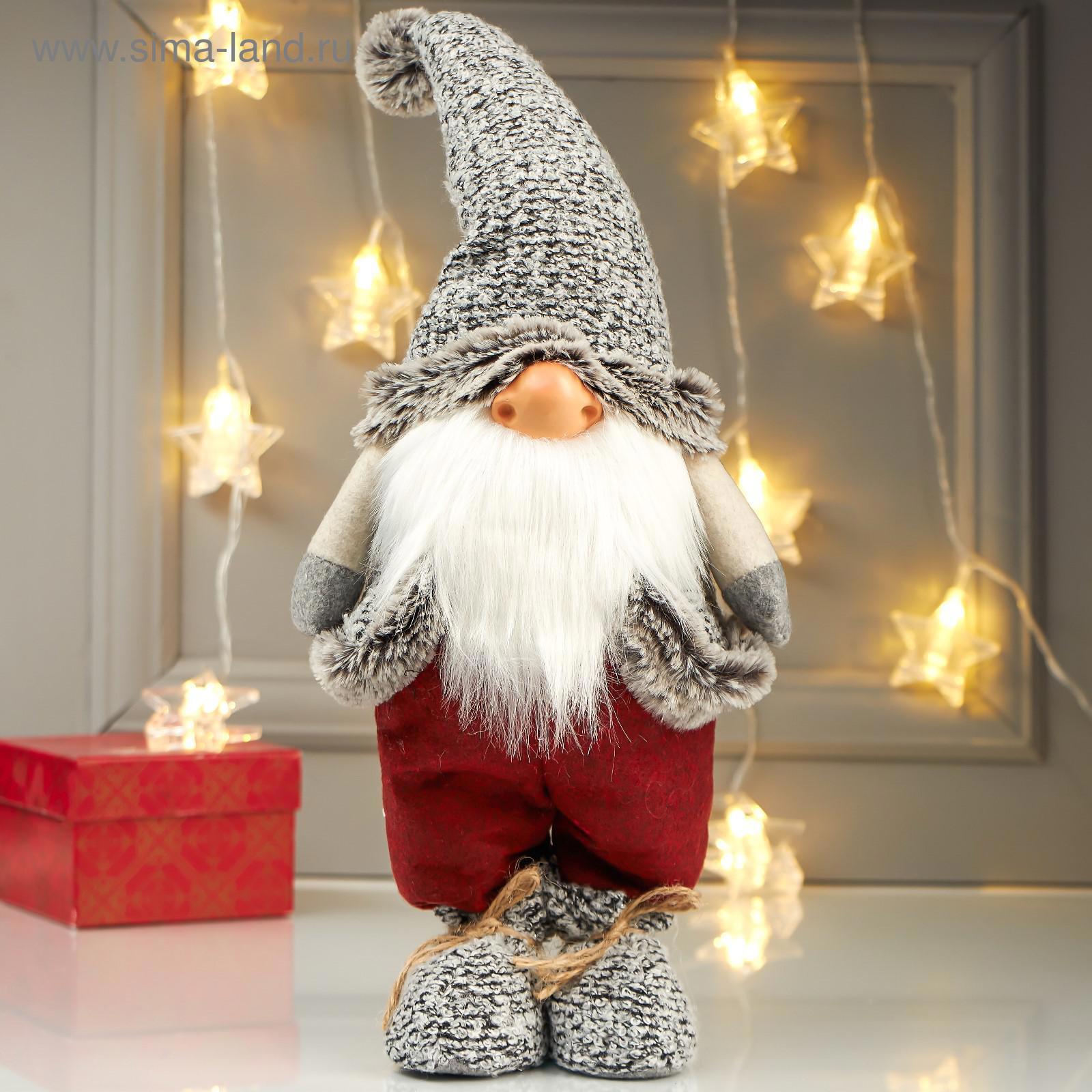 Изображение товара Декоративная фигура Дед Мороз 42 см Новогодняя интерьерная игрушка SIMALAND