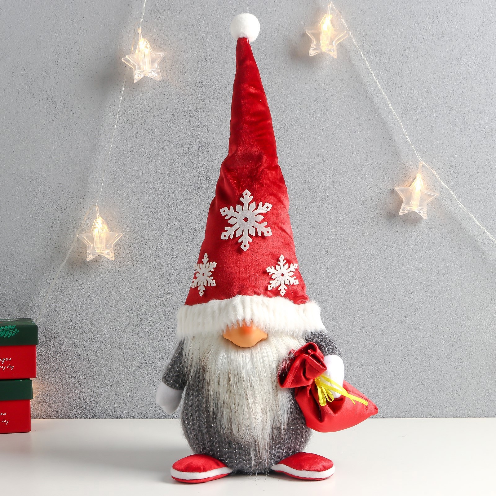 Изображение товара Фигура декоративная Дед мороз 7575269 Simaland 48 см цвет красный