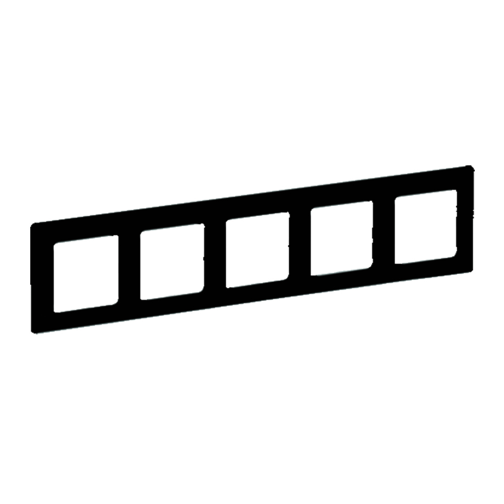 Изображение товара Legrand Valena life рамка Антрацит 5 постов для розеток и выключателей