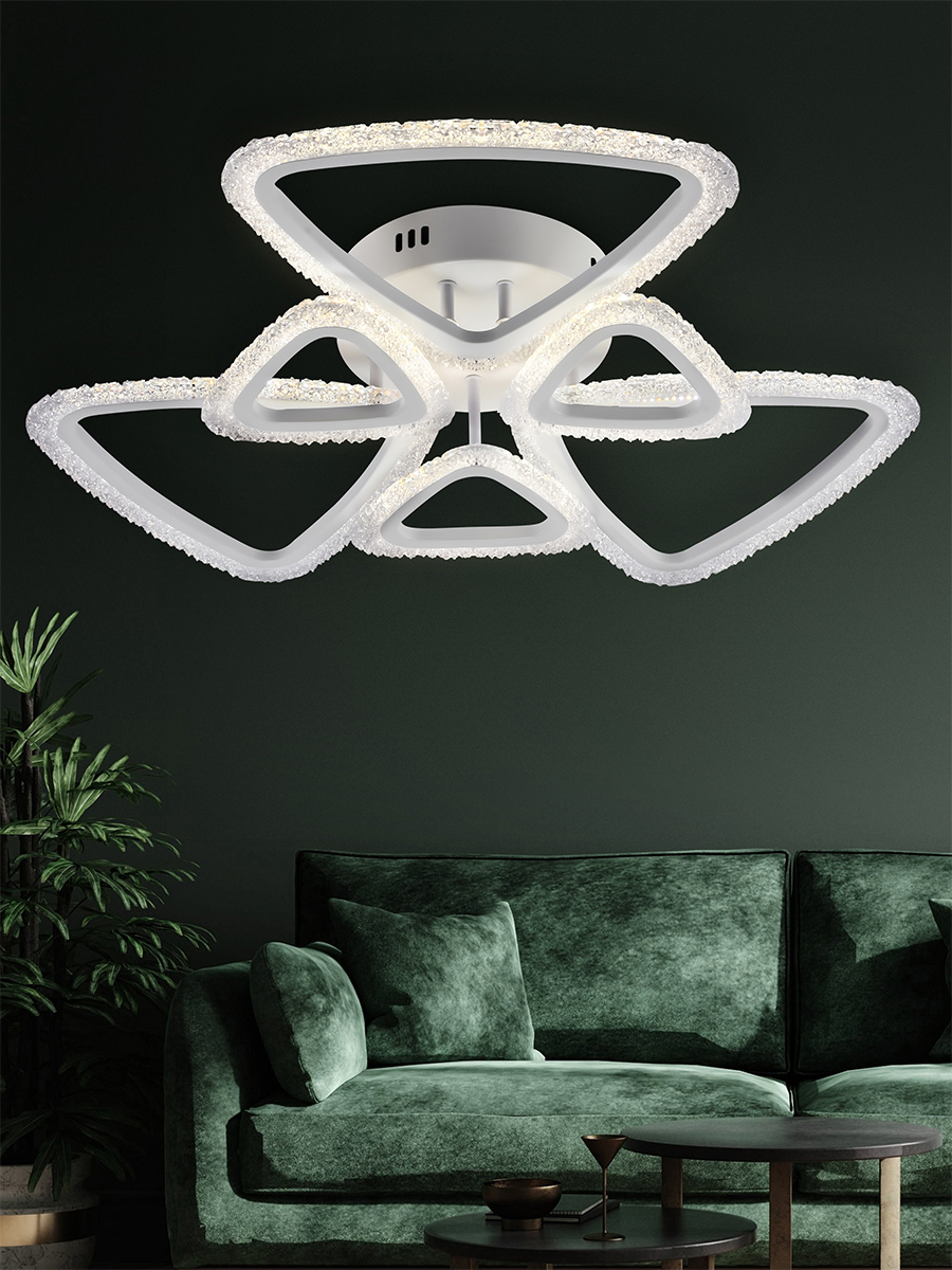 Изображение товара Люстра потолочная Rivoli Alicia 43 м² регулируемый белый свет цвет белый