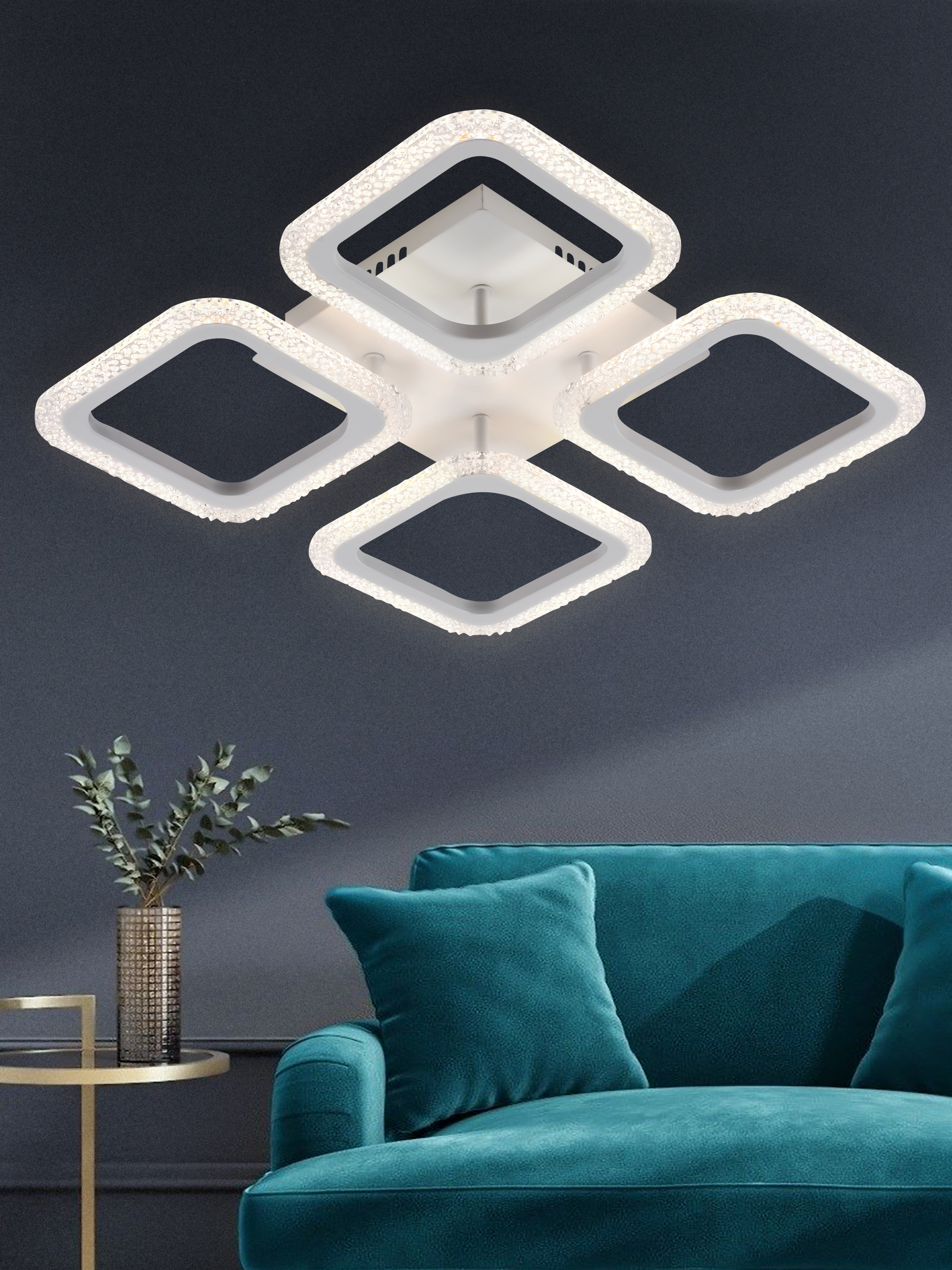 Изображение товара Люстра потолочная Rivoli Hilde 19 м² регулируемый белый свет цвет белый