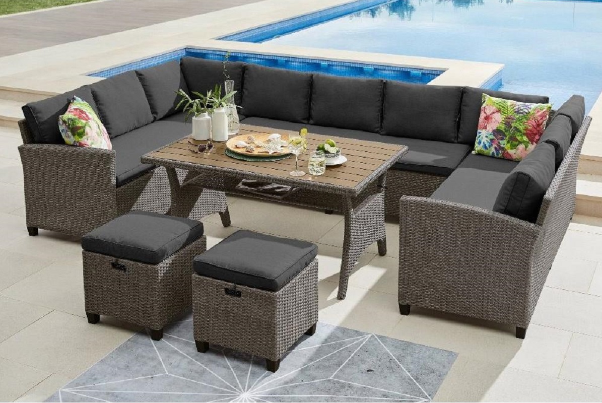 Изображение товара Садовая мебель Афина AFM-370A Dark Grey, 6 предметов из искусственного ротанга