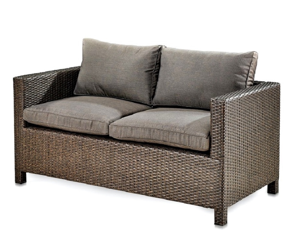Изображение товара Диван садовый Афина мебель S59A-W53 Brown 148x76x 68 см искусственный ротанг коричневый