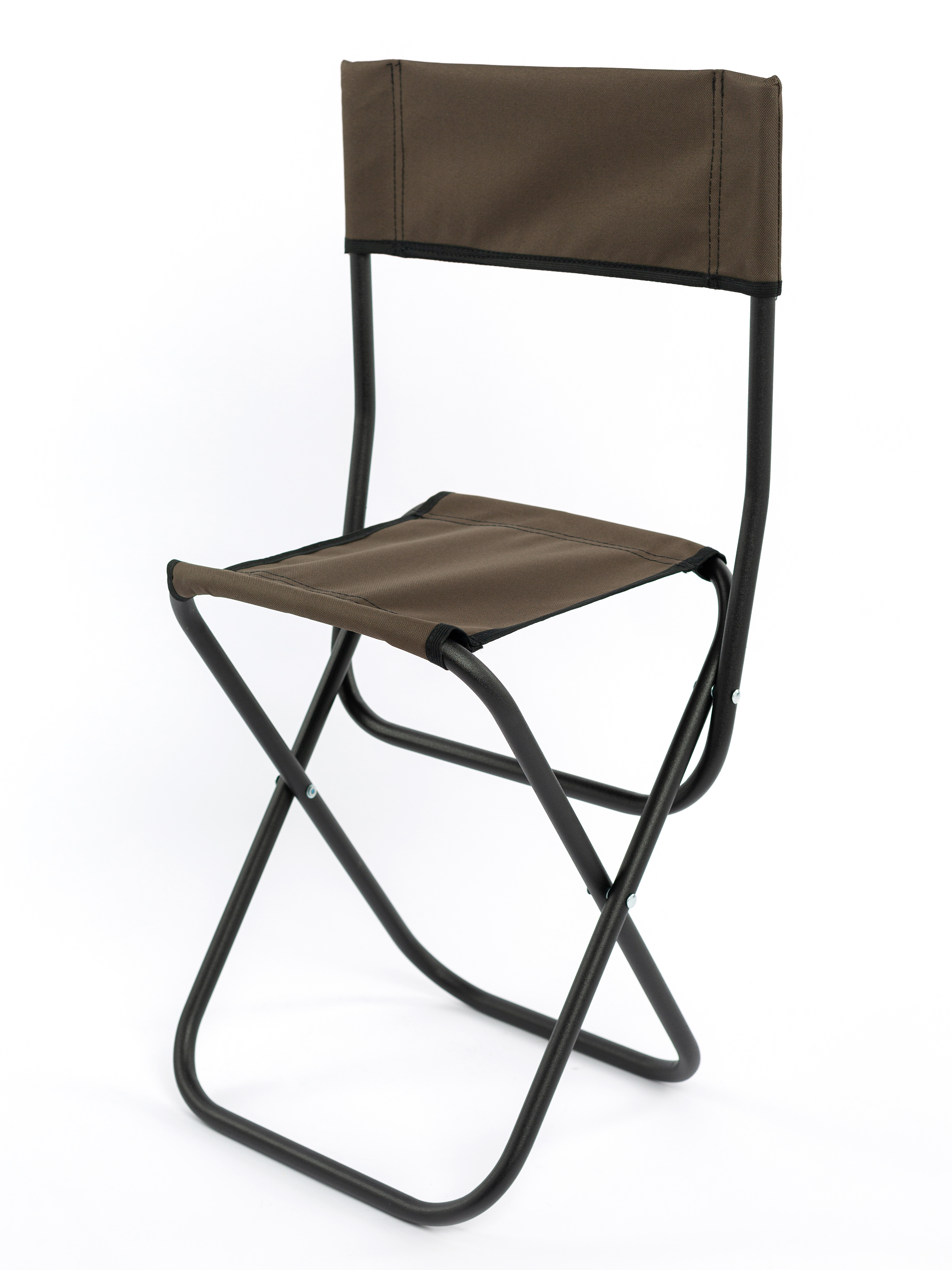 Изображение товара Стул садовый складной Leomik 79102 черный металлический туристический