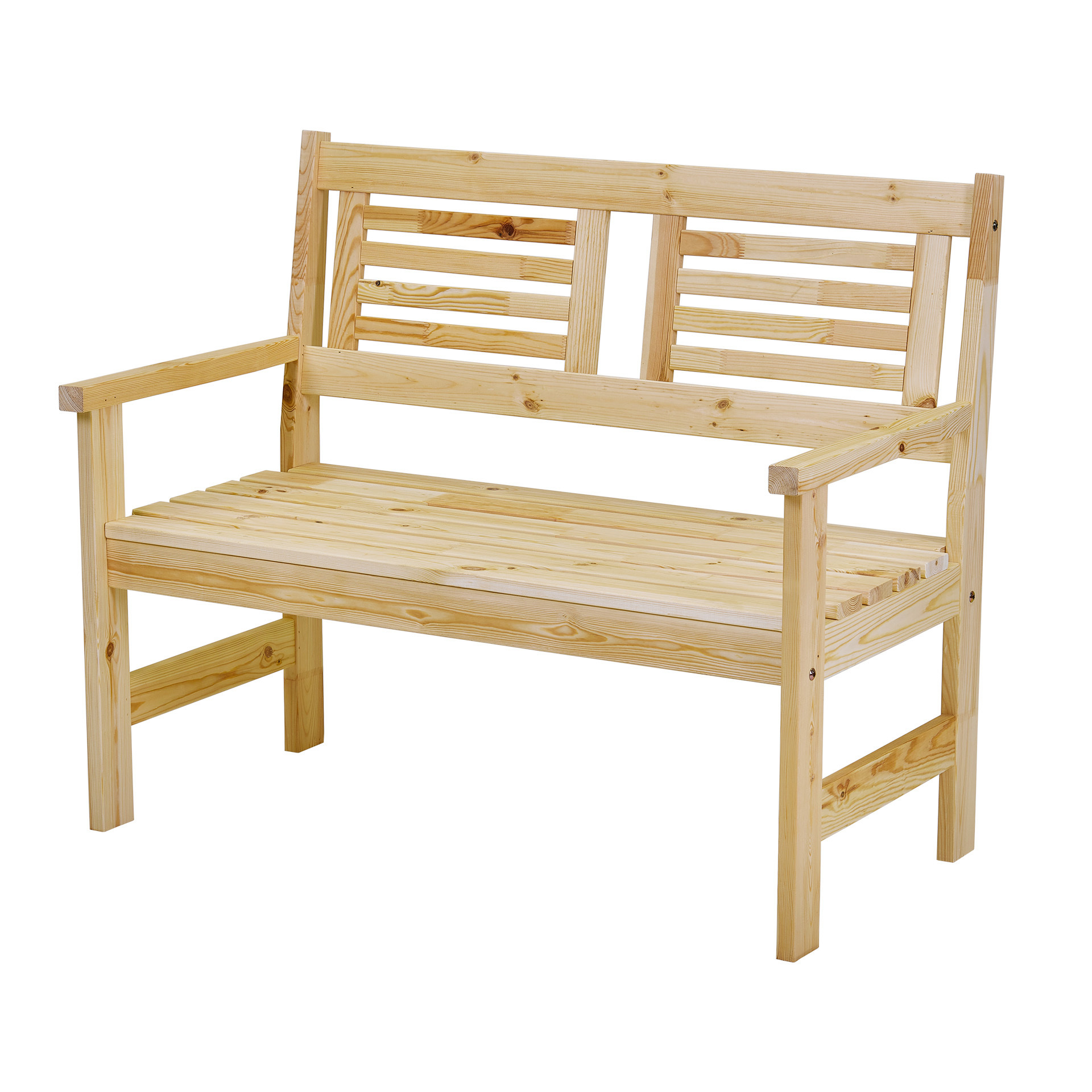 Изображение товара Садовая скамья INTERLINK ХОЛЬМЕН из дерева на 2 человека бежевый