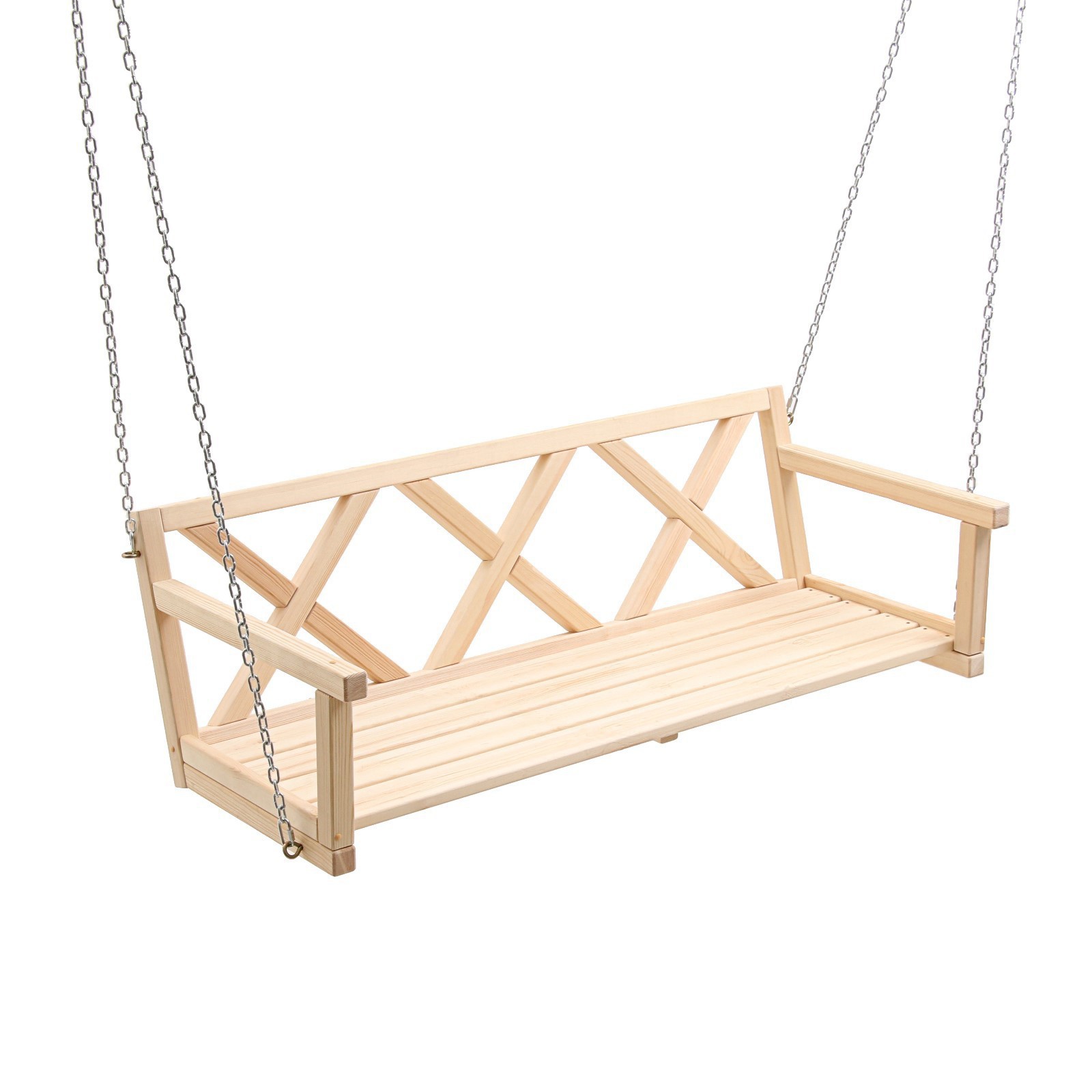 Изображение товара Садовые качели Добропаровъ Хвоя из древесины хвойных пород 143,5x65x46 см