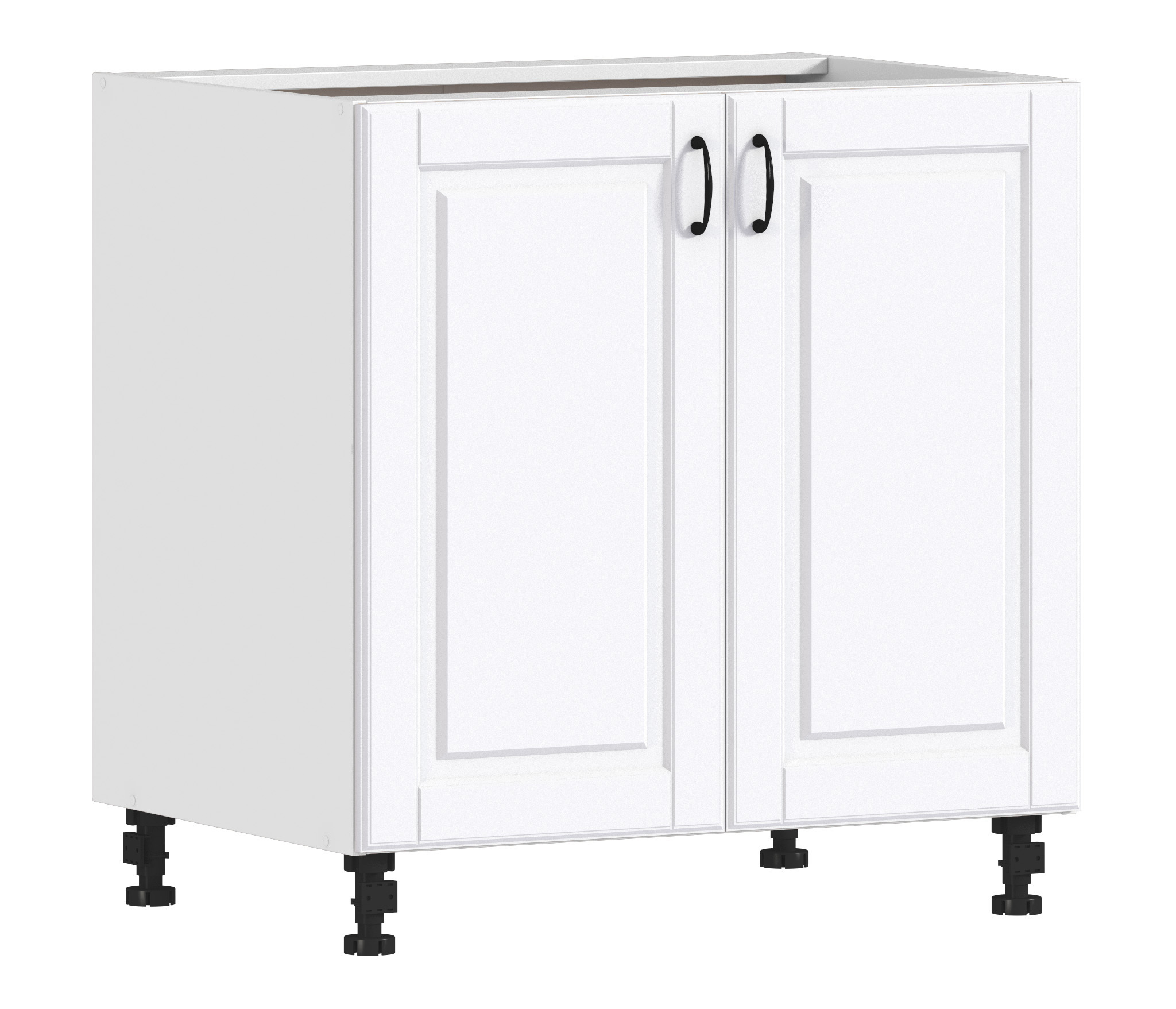 Изображение товара Напольный шкаф серия Регина 80x82x56 см белый матовый МДФ ЛДСП