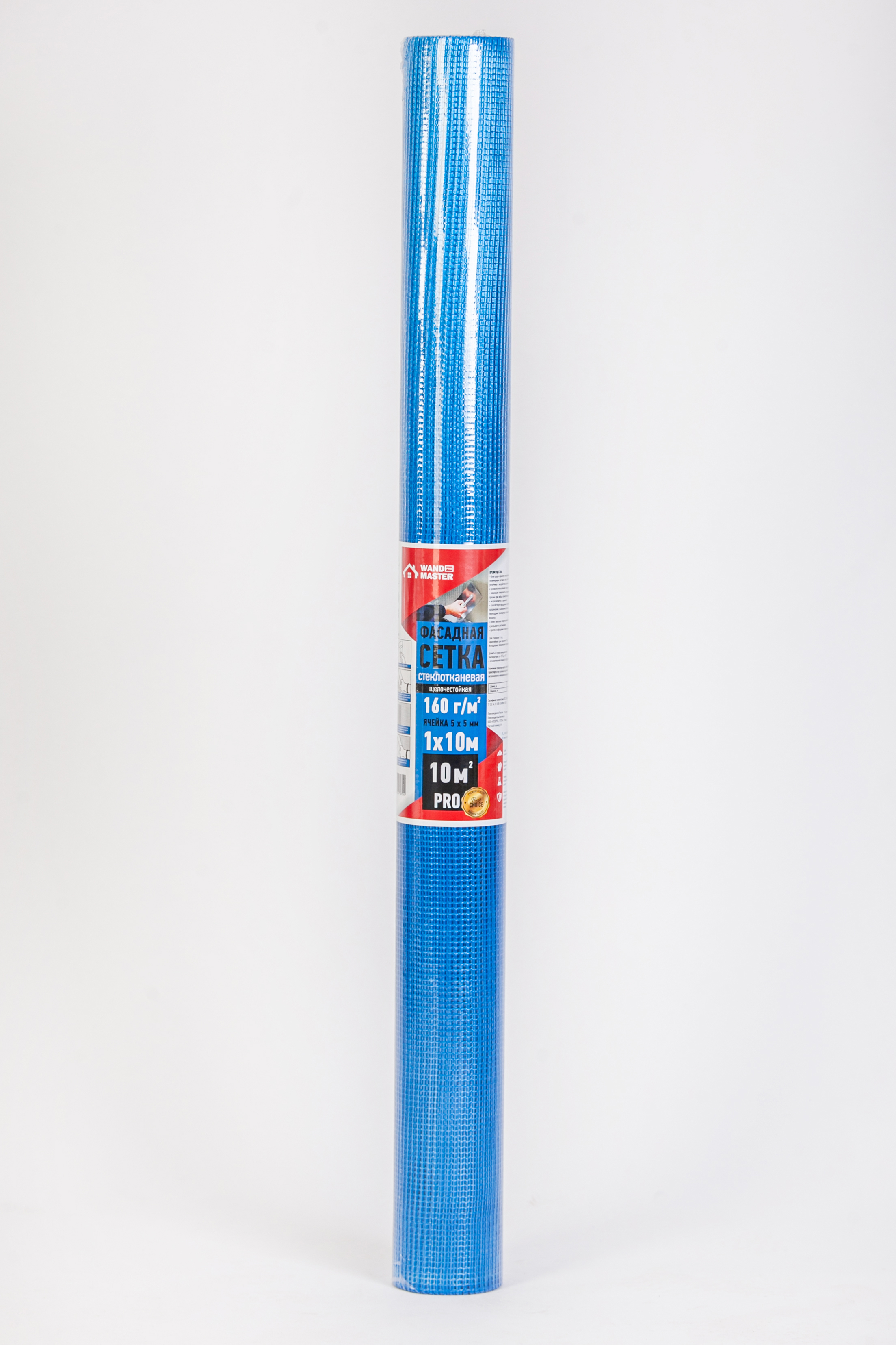 Изображение товара Сетка стеклотканевая фасадная 5x5 Wand Master Pro 160 г/м² 1x10 м
