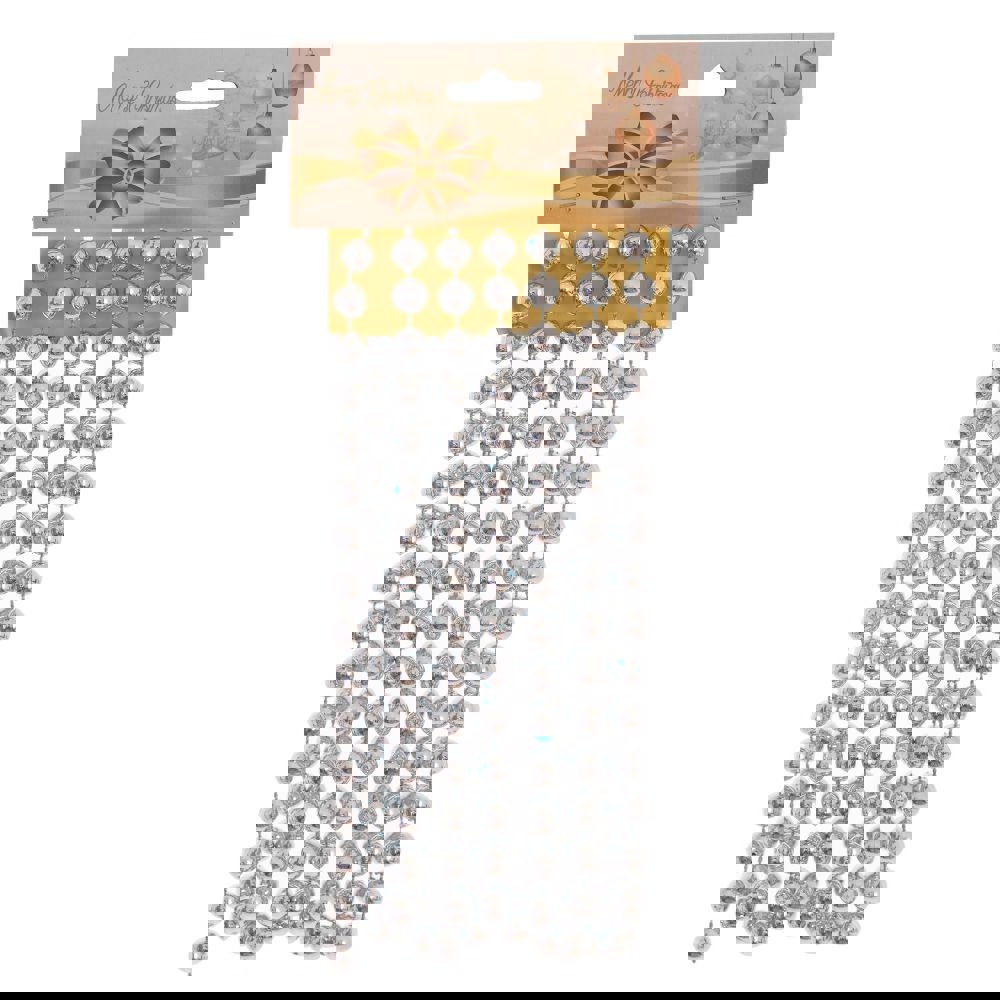 Изображение товара Бусы ПВХ 753593 25 см серебристые без декоративных элементов