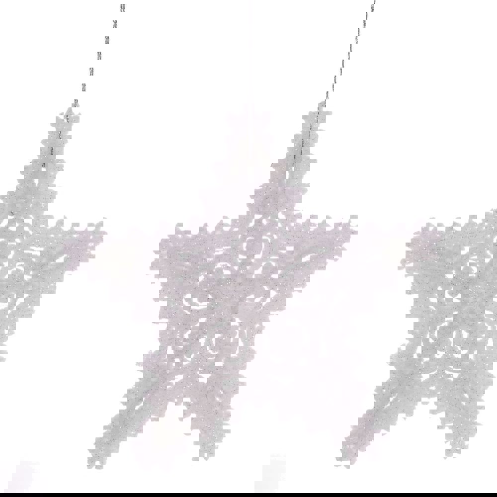 Изображение товара Елочная игрушка Звезда 754280 белая 13 см из ПВХ праздничное украшение