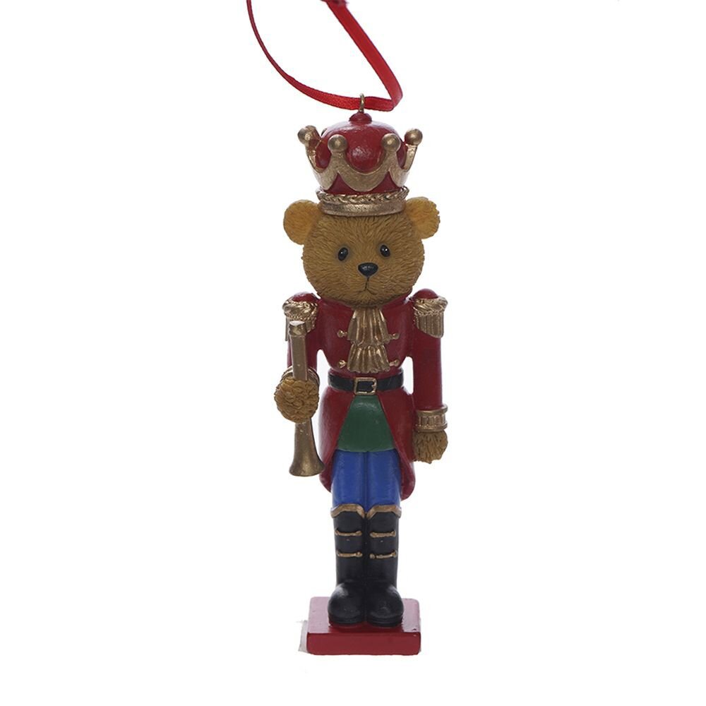 Изображение товара Елочная игрушка Медвежонок 14.5 см разноцветная для новогоднего декора