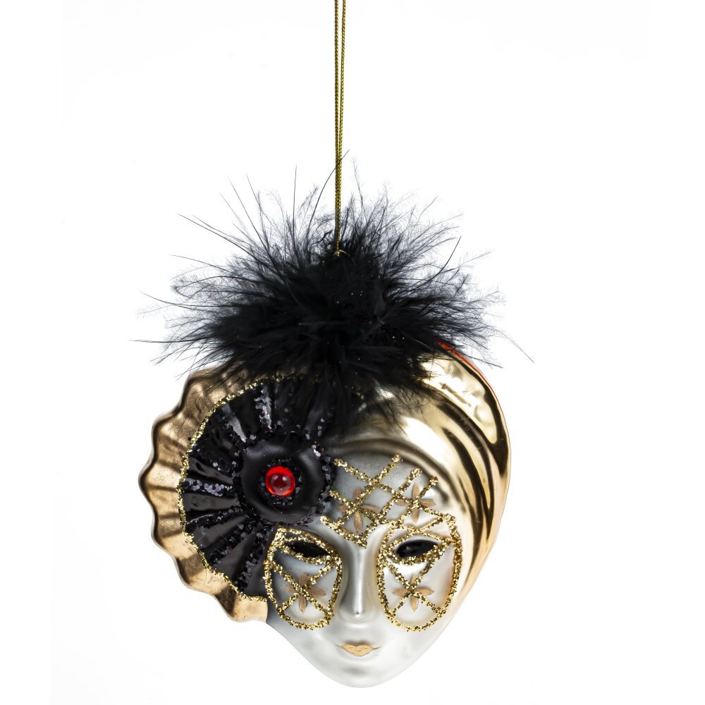 Изображение товара Елочная игрушка Маска 794430 11 см х 3 см черный