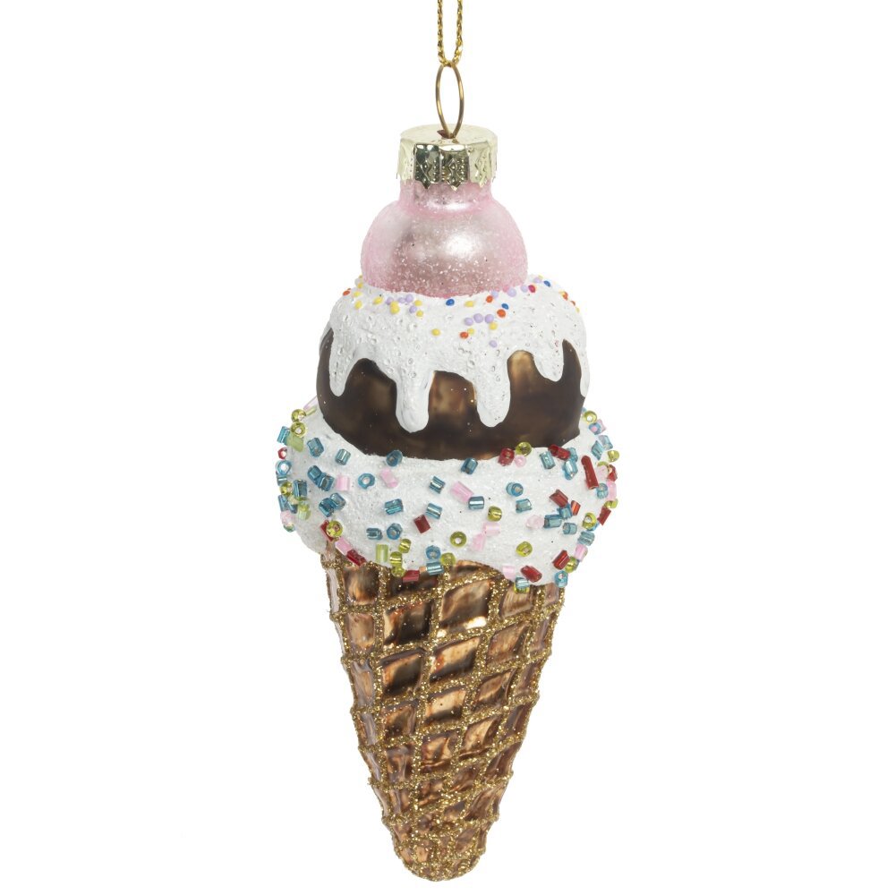 Изображение товара Елочная игрушка Мороженое 779065 13 см х 5 см разноцветный