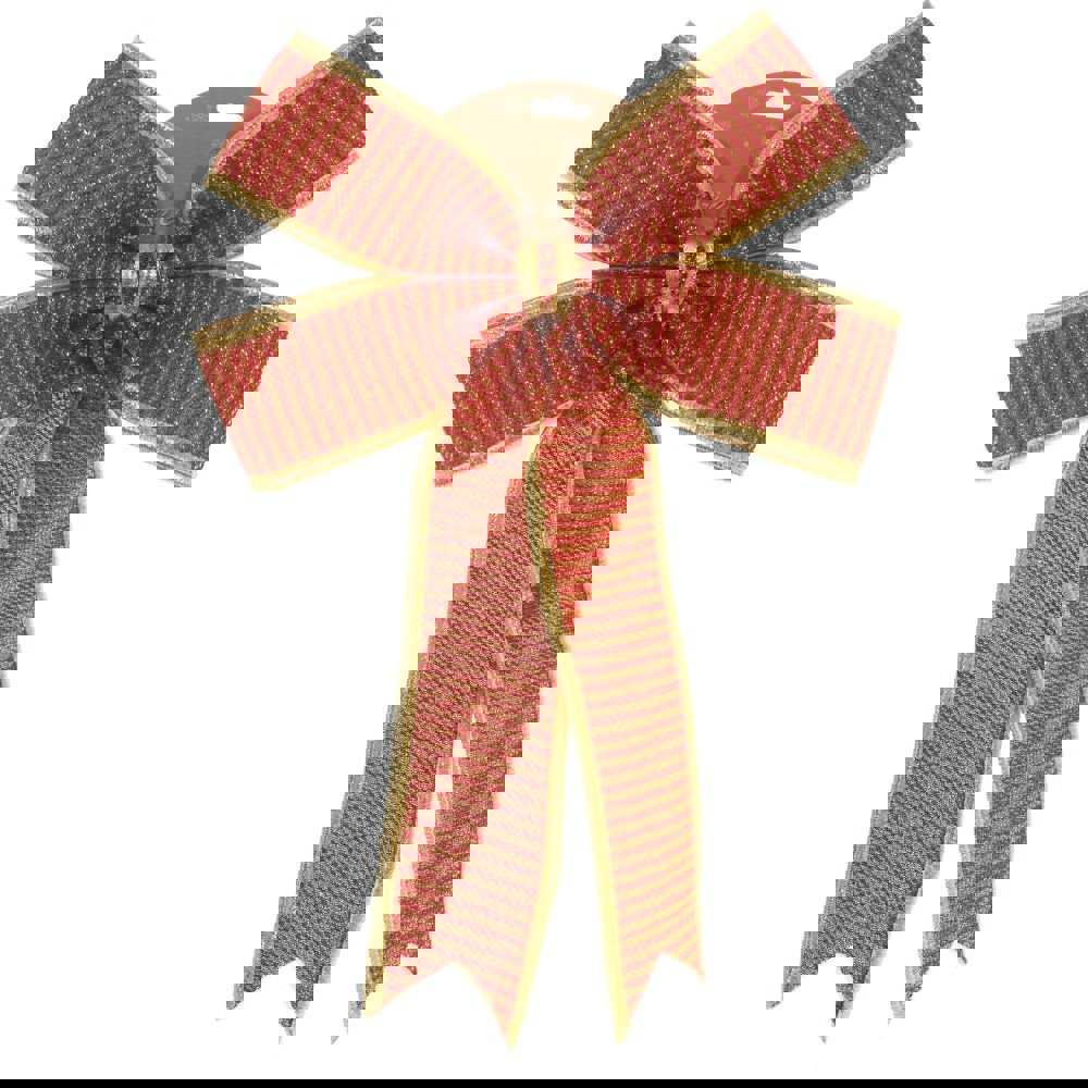 Изображение товара Елочная игрушка Бант 754245 40 см х 2 см красный