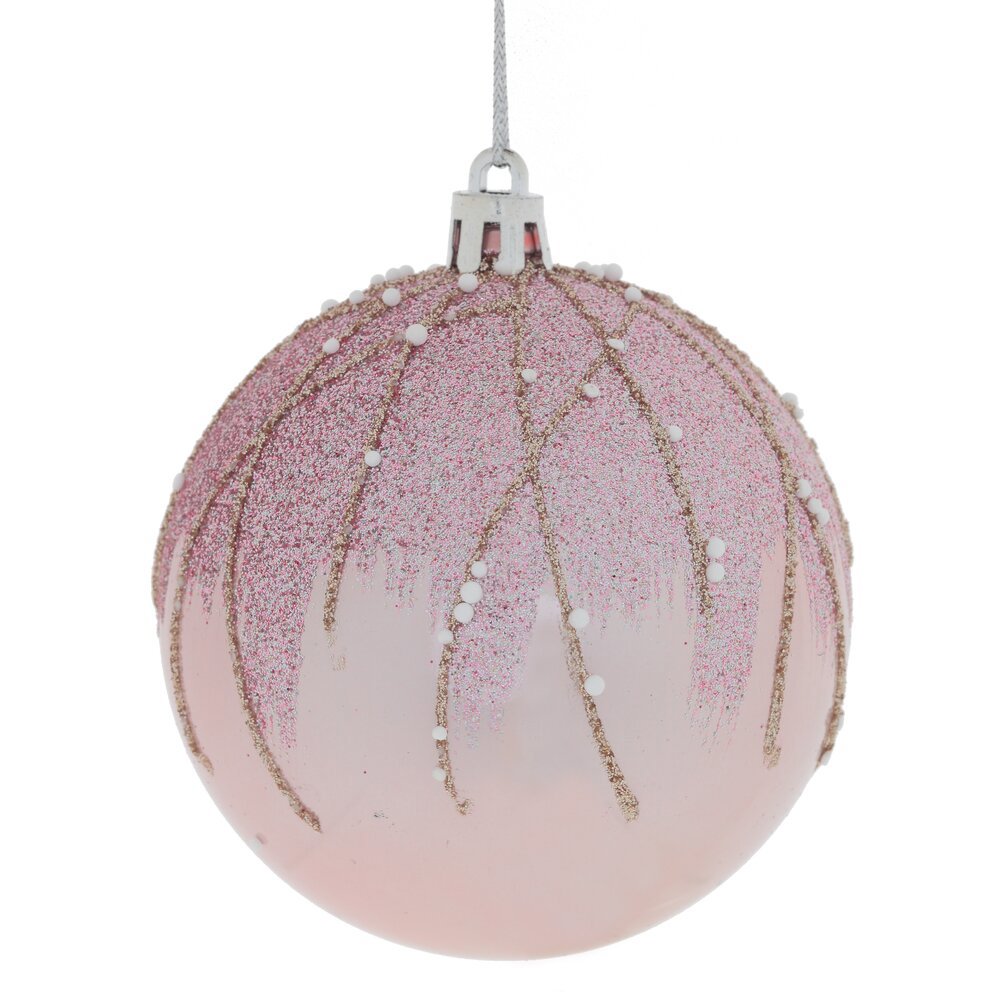 Изображение товара Елочный шар 794293 8 см ПВХ розовый