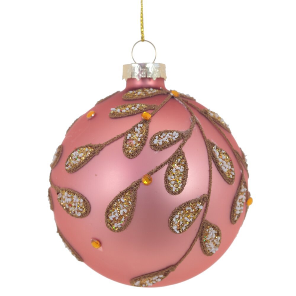 Изображение товара Елочный шар 791319 8 см стекло розовый