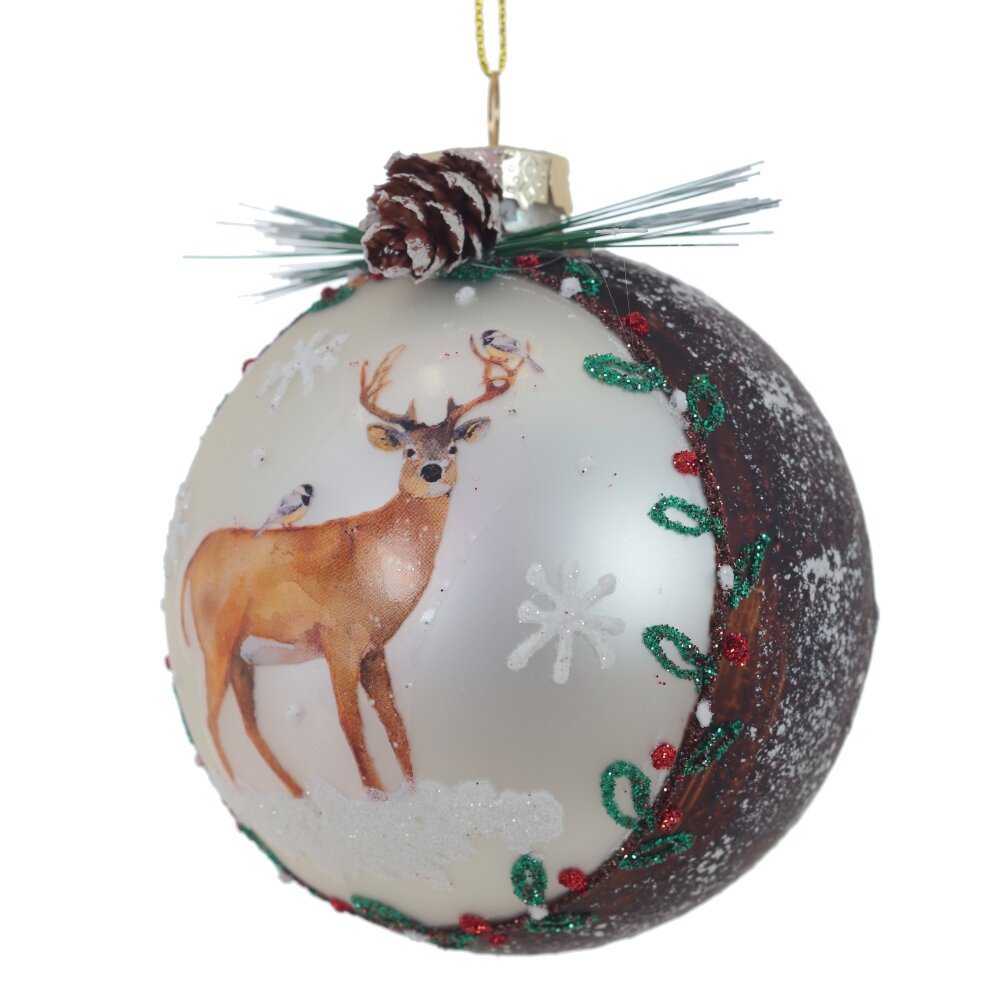 Изображение товара Елочный шар 791314 8 см стекло коричневый