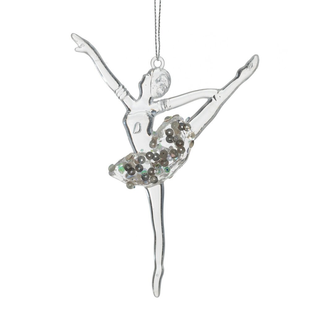 Изображение товара Елочная игрушка Балерина 779728 прозрачная 14 см х 2.5 см