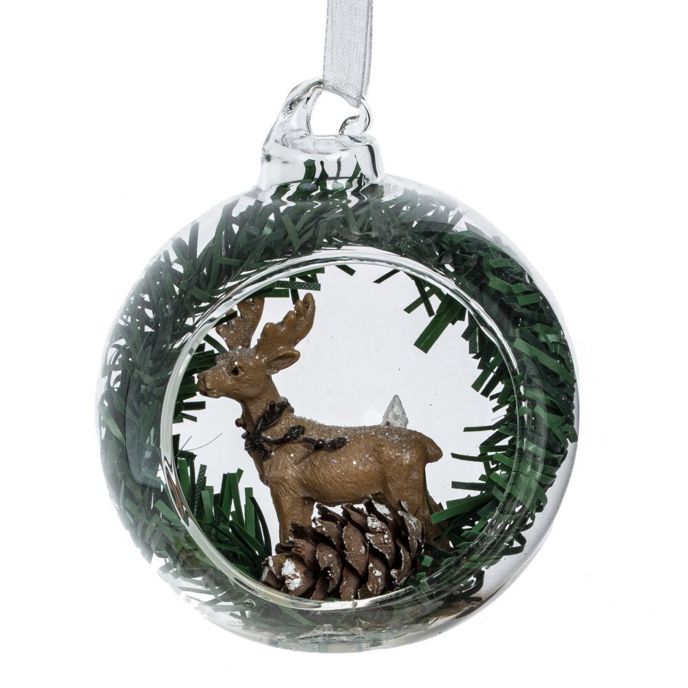 Изображение товара Елочный шар 779143 8 см стекло зеленый