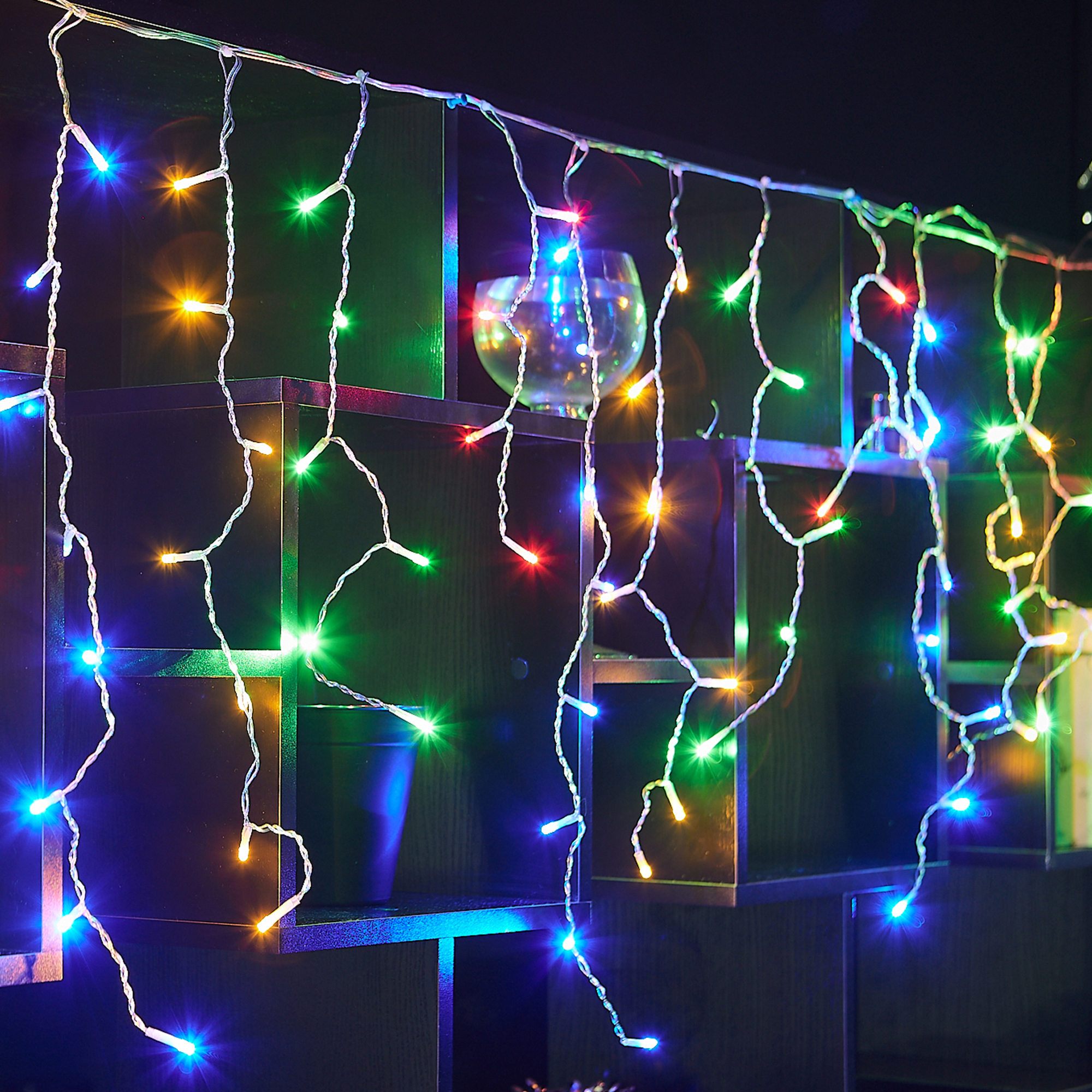 Изображение товара Электрогирлянда Uniel 12 м разноцветная с мерцанием IP44 для улицы и интерьера
