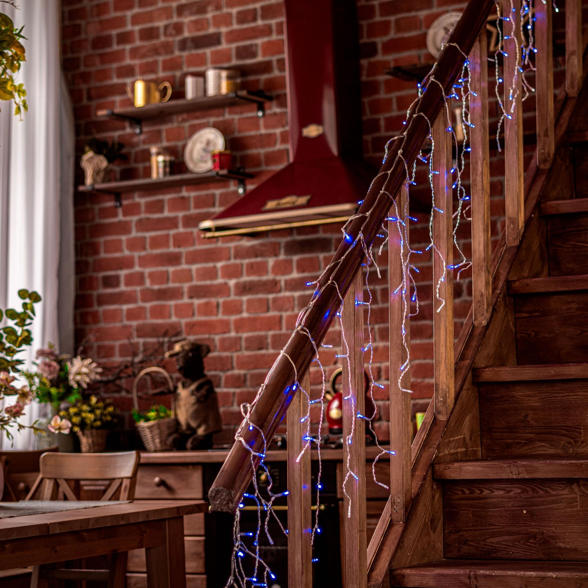 Изображение товара Электрогирлянда Uniel Бахрома 25 м синие светодиоды IP44 для улицы и помещения