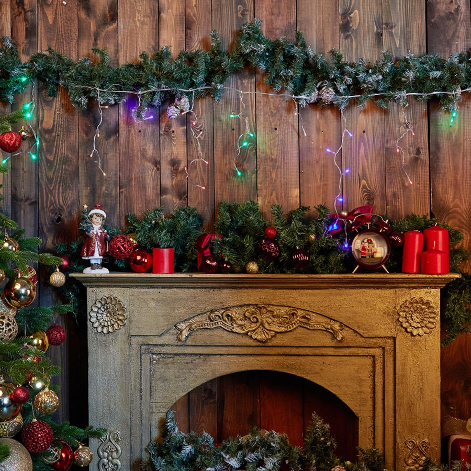 Изображение товара Электрогирлянда Uniel Бахрома 2 м 48 светодиодов 8 режимов разноцветный