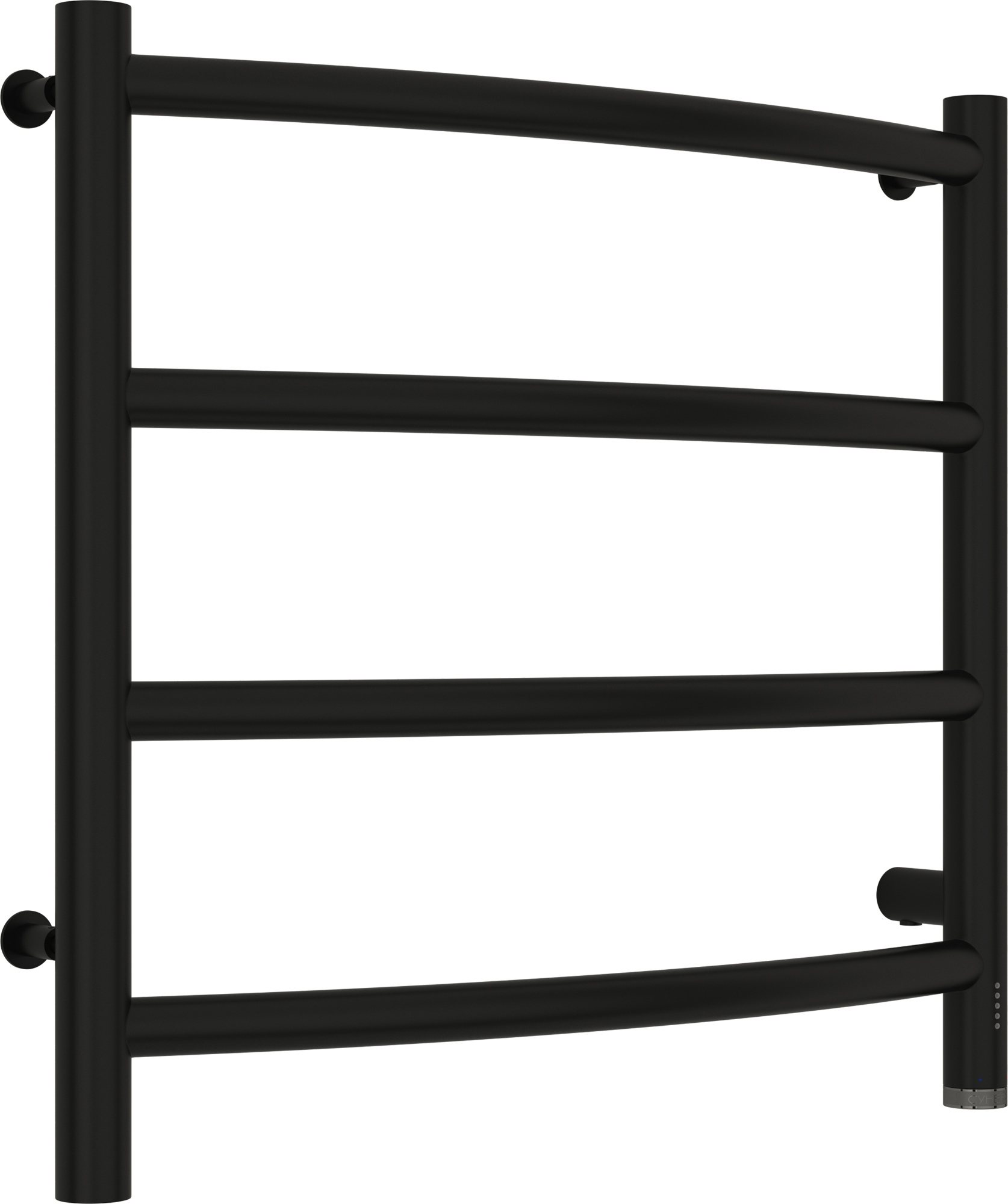 Изображение товара Электрический полотенцесушитель Сунержа Галант 4.0 72 Вт черный матовый с терморегулятором