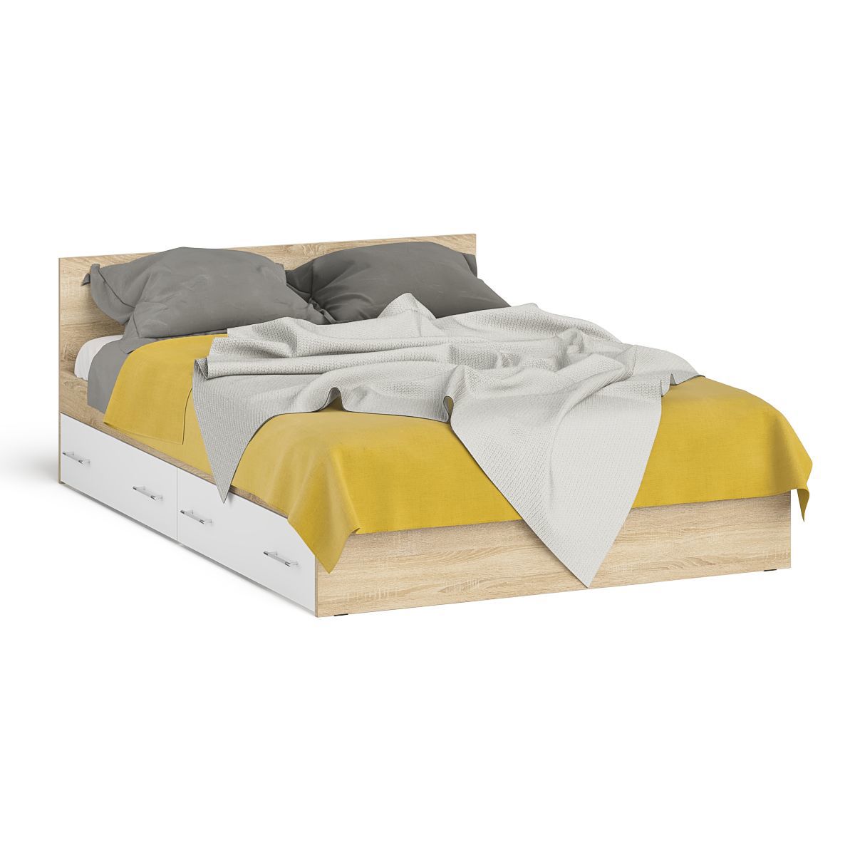 Изображение товара Кровать с ящиками Мори 1400x2000 мм стиль современный Россия