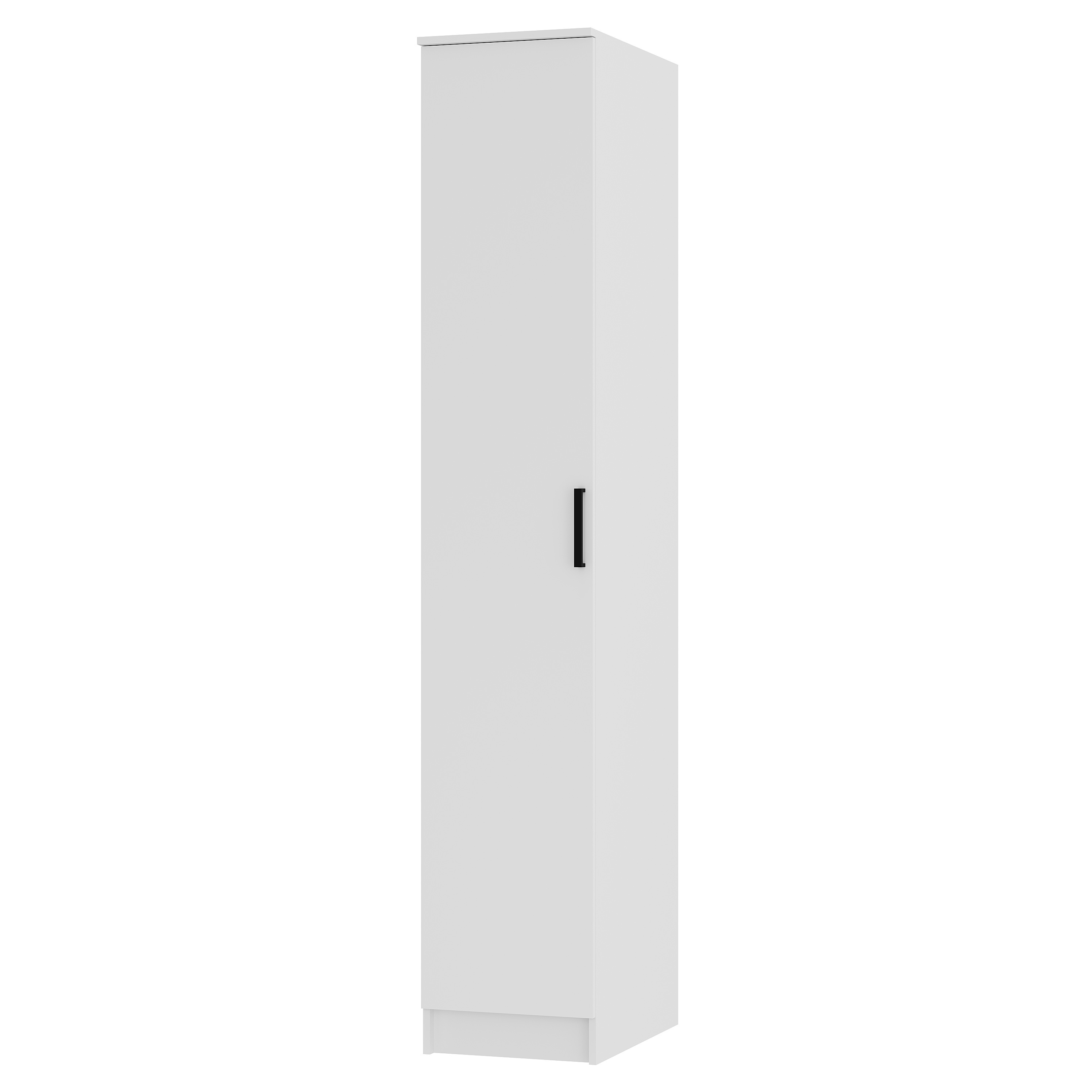 Изображение товара Шкаф распашной Bts Фьюжн 40x221x61.40 см 1 дверь 4 полки ЛДСП цвет белый/белый