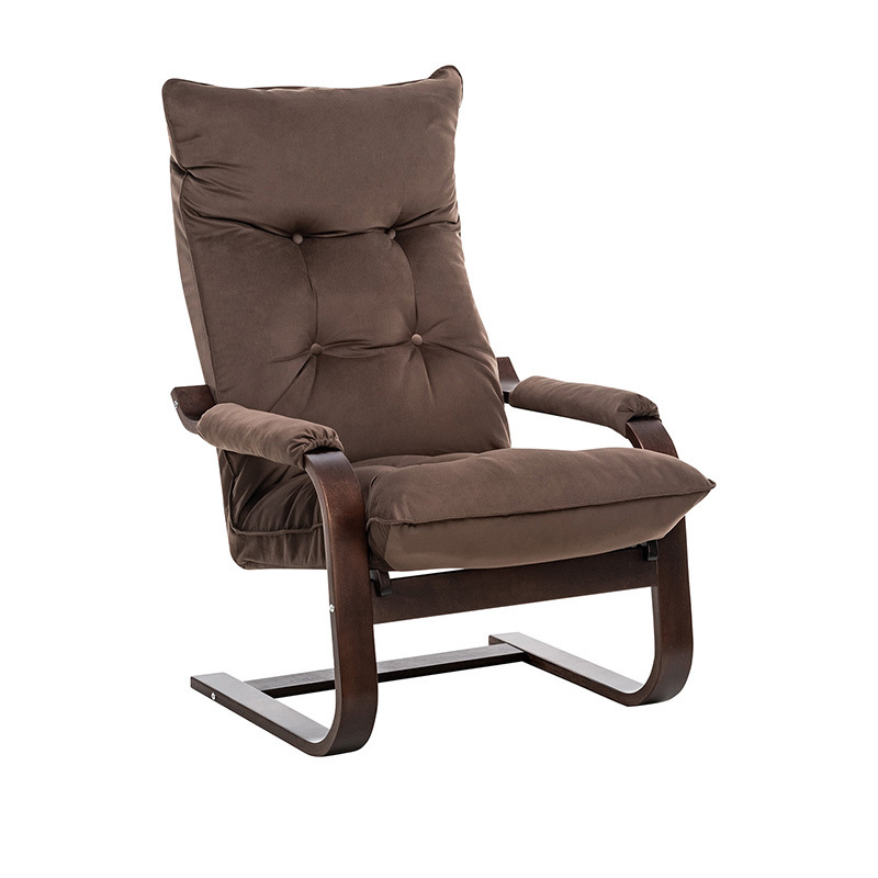 Изображение товара Кресло Leset Оливер 68.5x110x80 см велюр цвет коричневый