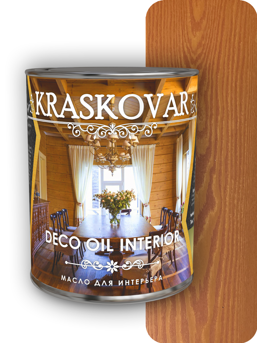 Изображение товара Масло для интерьера Kraskovar Deco Oil Interior Лиственница 0.75 л
